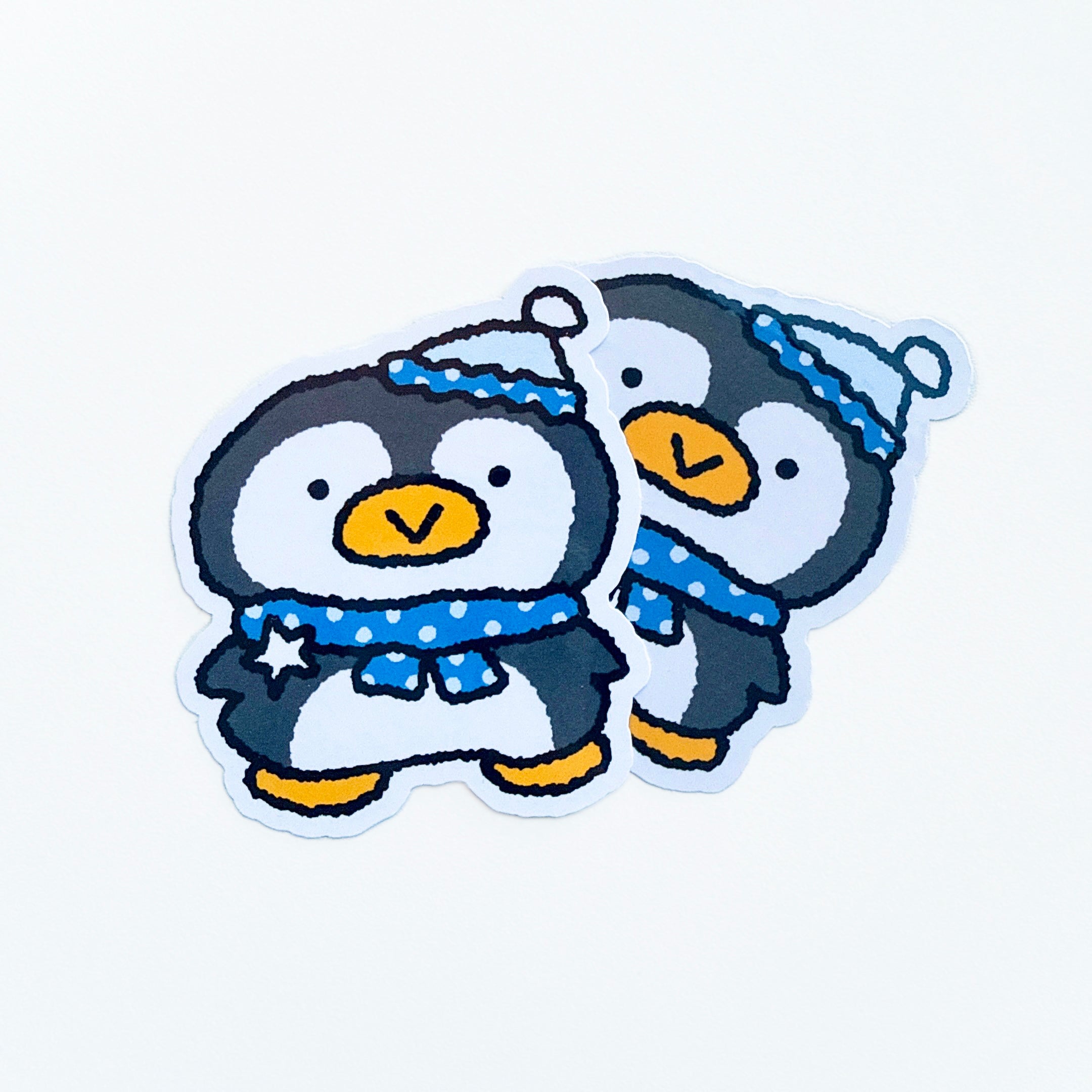 Black Penguin Vinyl Sticker