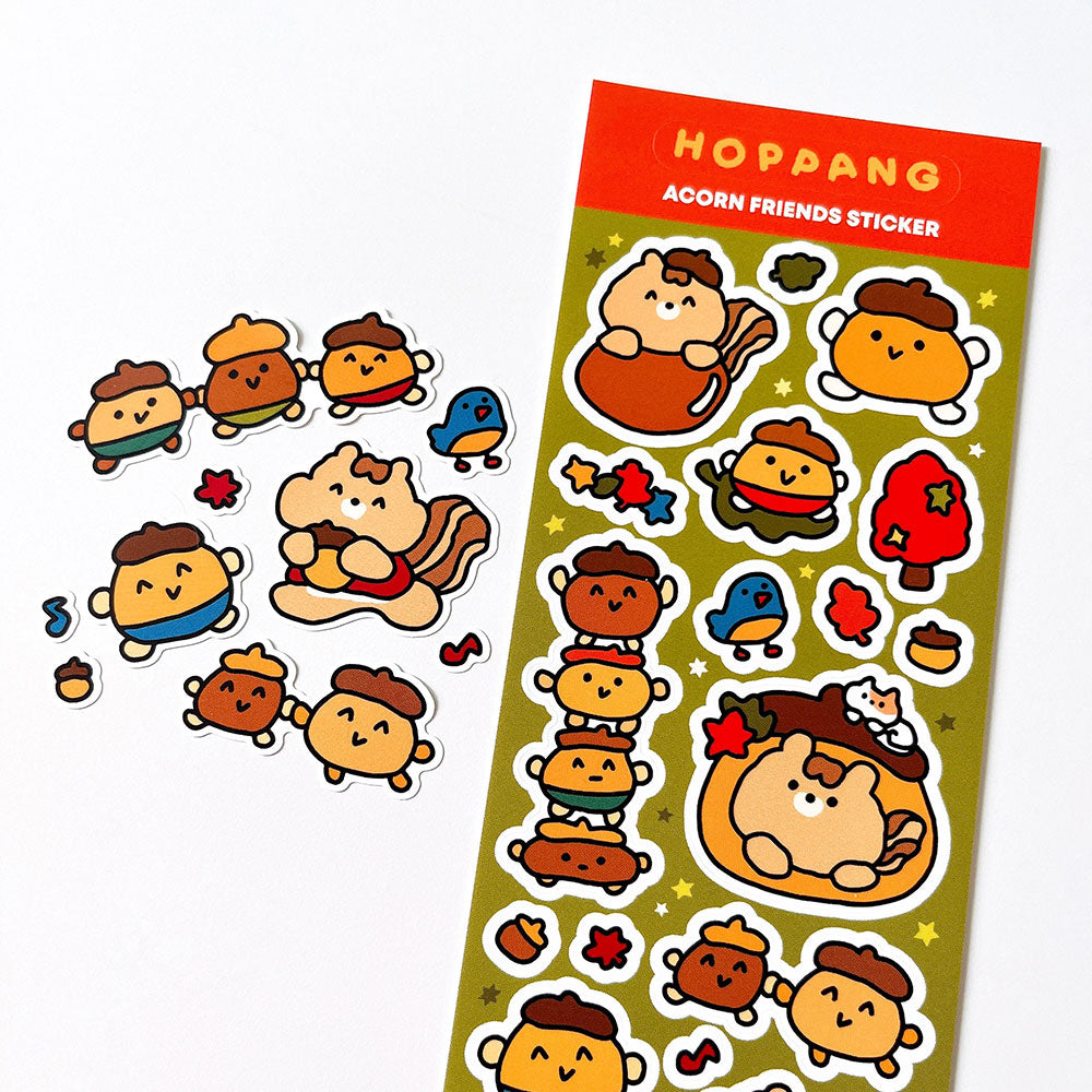 Acorn Friends Sticker Sheet