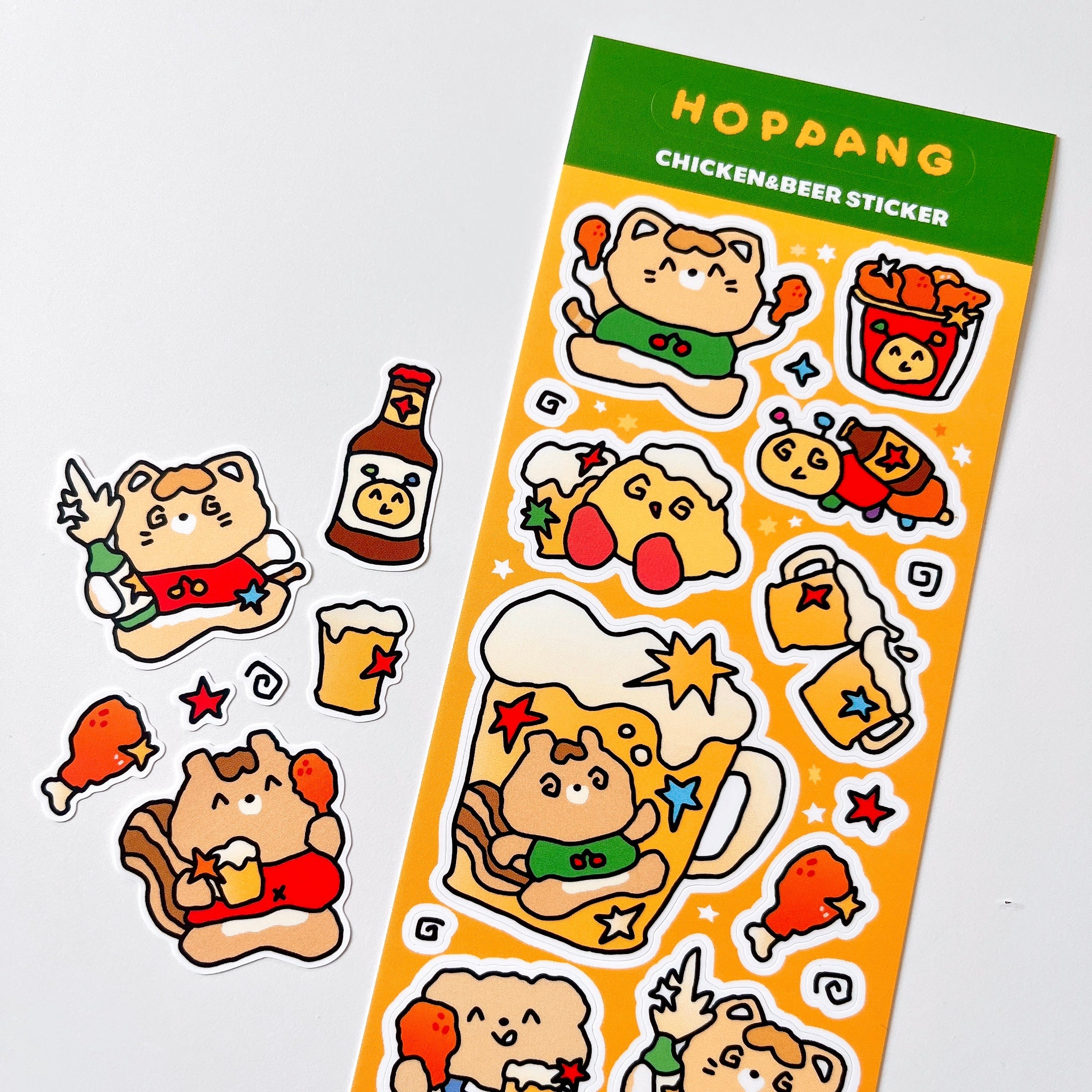 Chicken & Beer Sticker Sheet