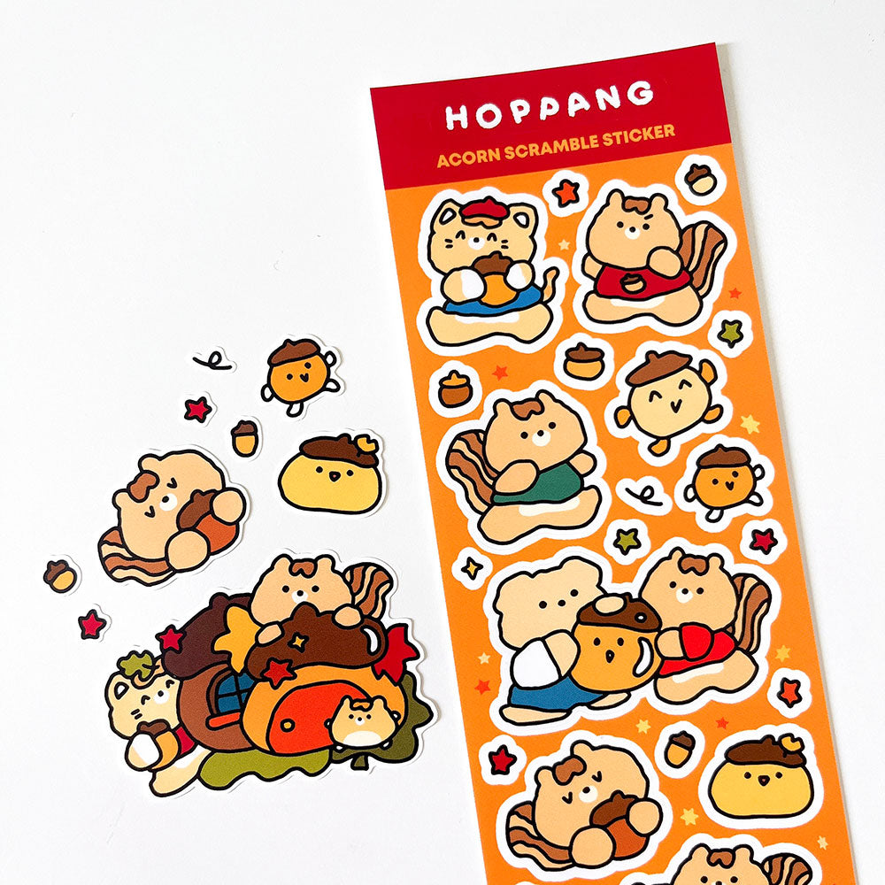 Acorn Scramble Sticker Sheet