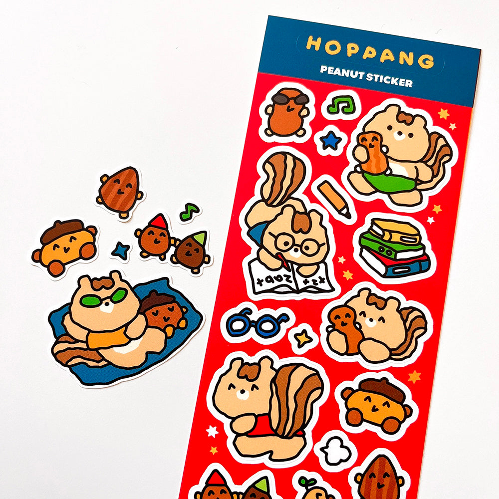 Chipmunk Peanut Sticker Sheet