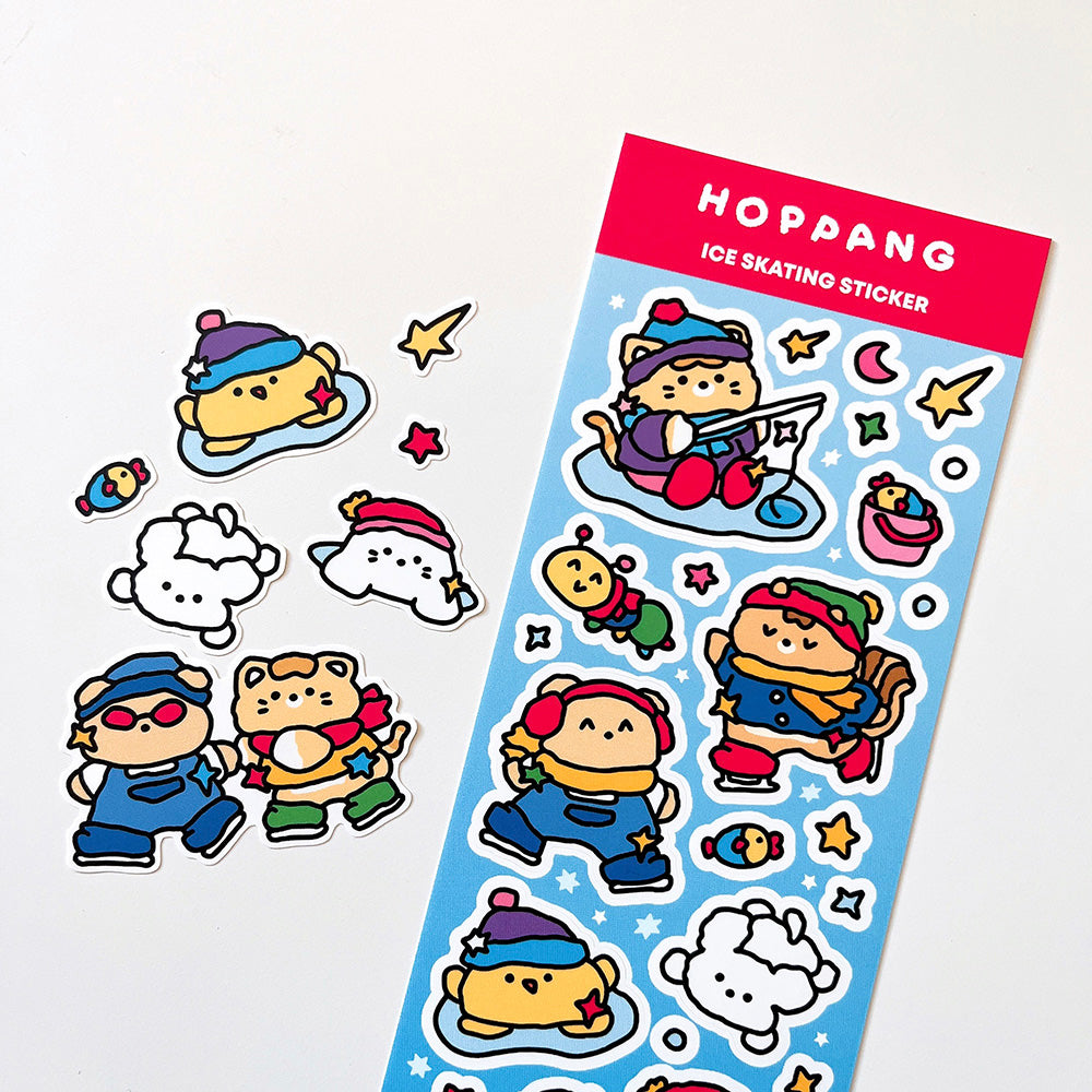 Ice Skating Sticker Sheet