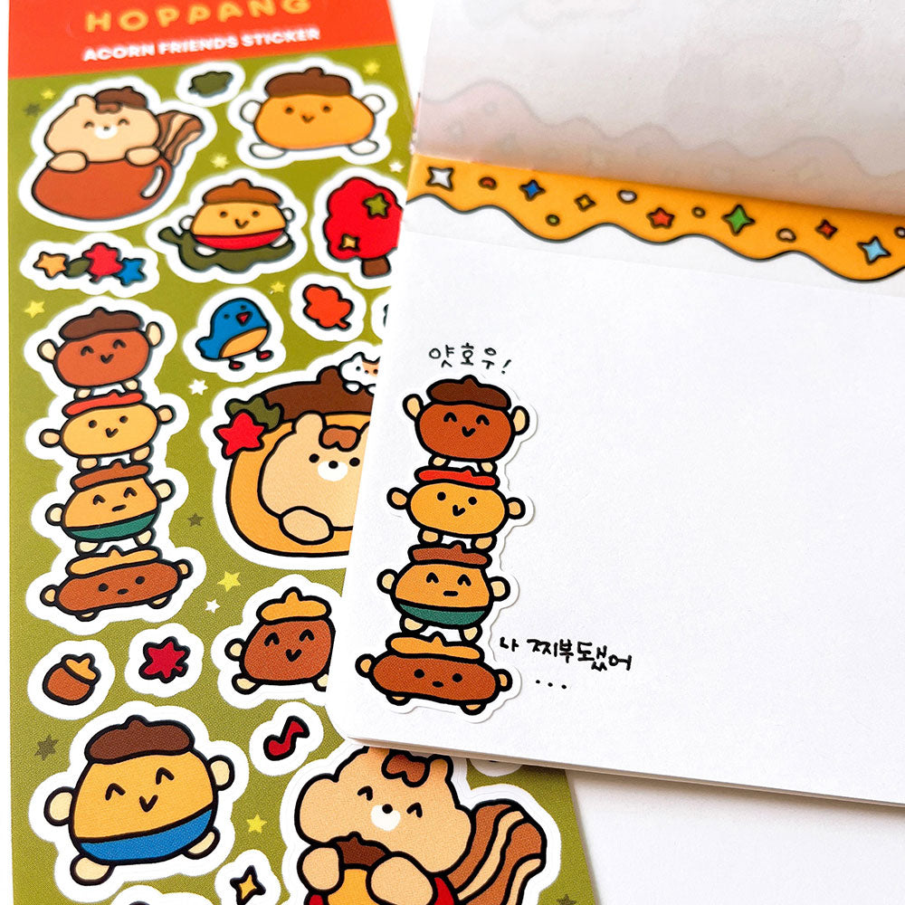 Acorn Friends Sticker Sheet