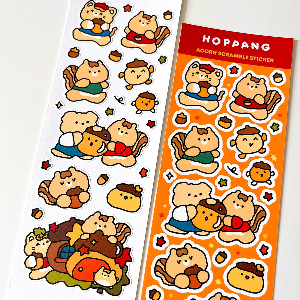 Acorn Scramble Sticker Sheet