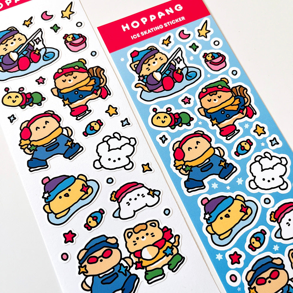 Ice Skating Sticker Sheet