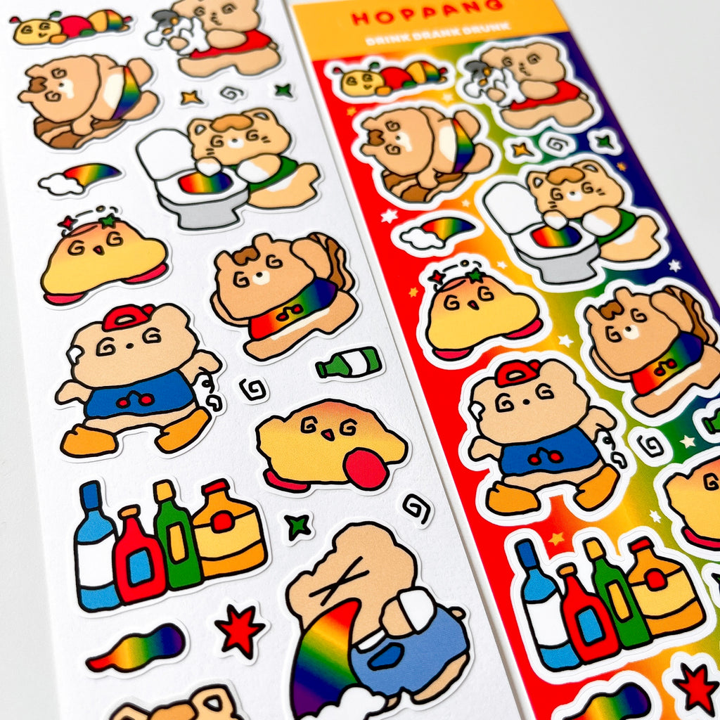 Drink Drank Drunk Sticker Sheet