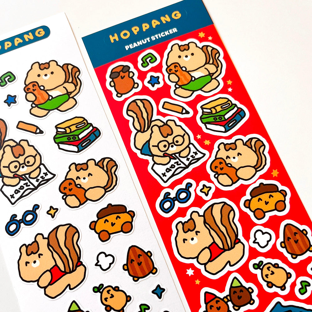 Chipmunk Peanut Sticker Sheet