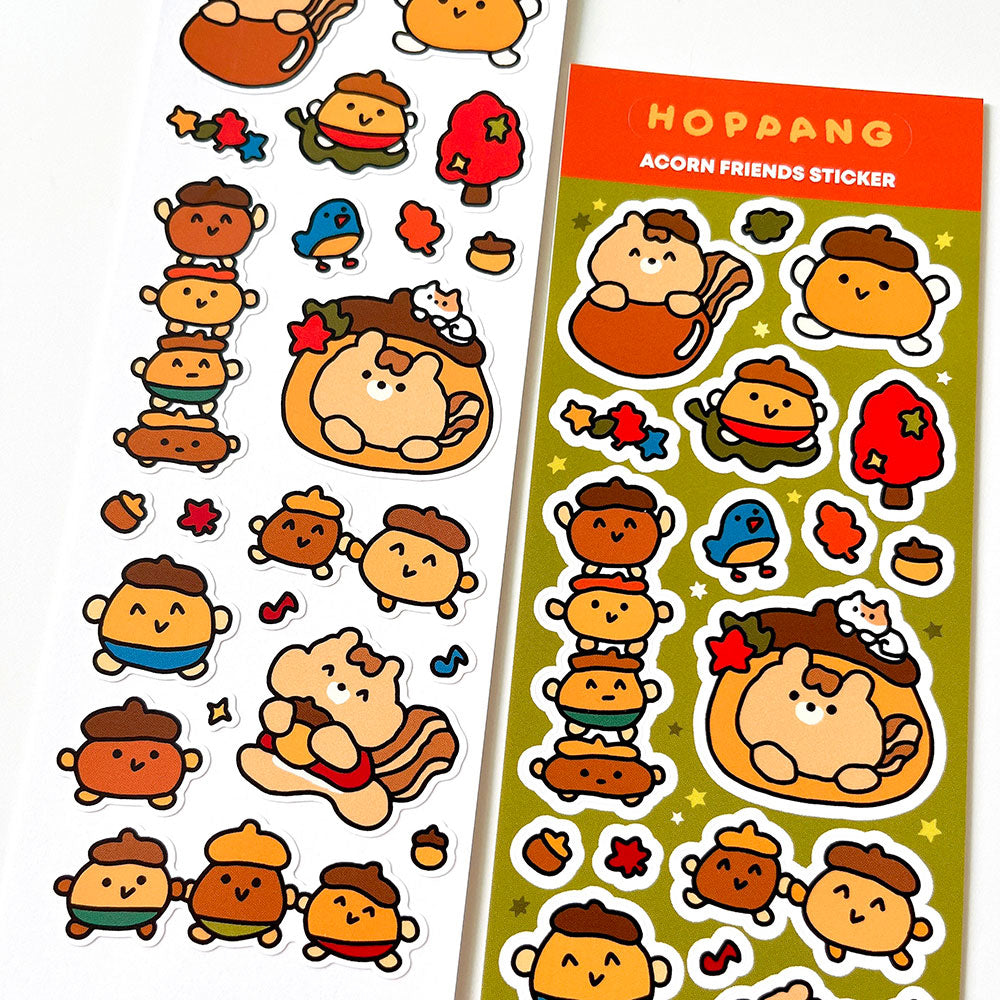 Acorn Friends Sticker Sheet
