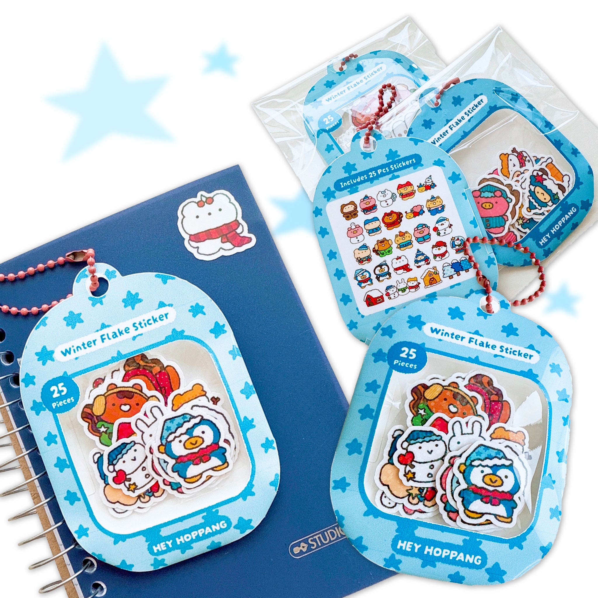 Winter Flake Vinyl Sticker Pack (25pcs)