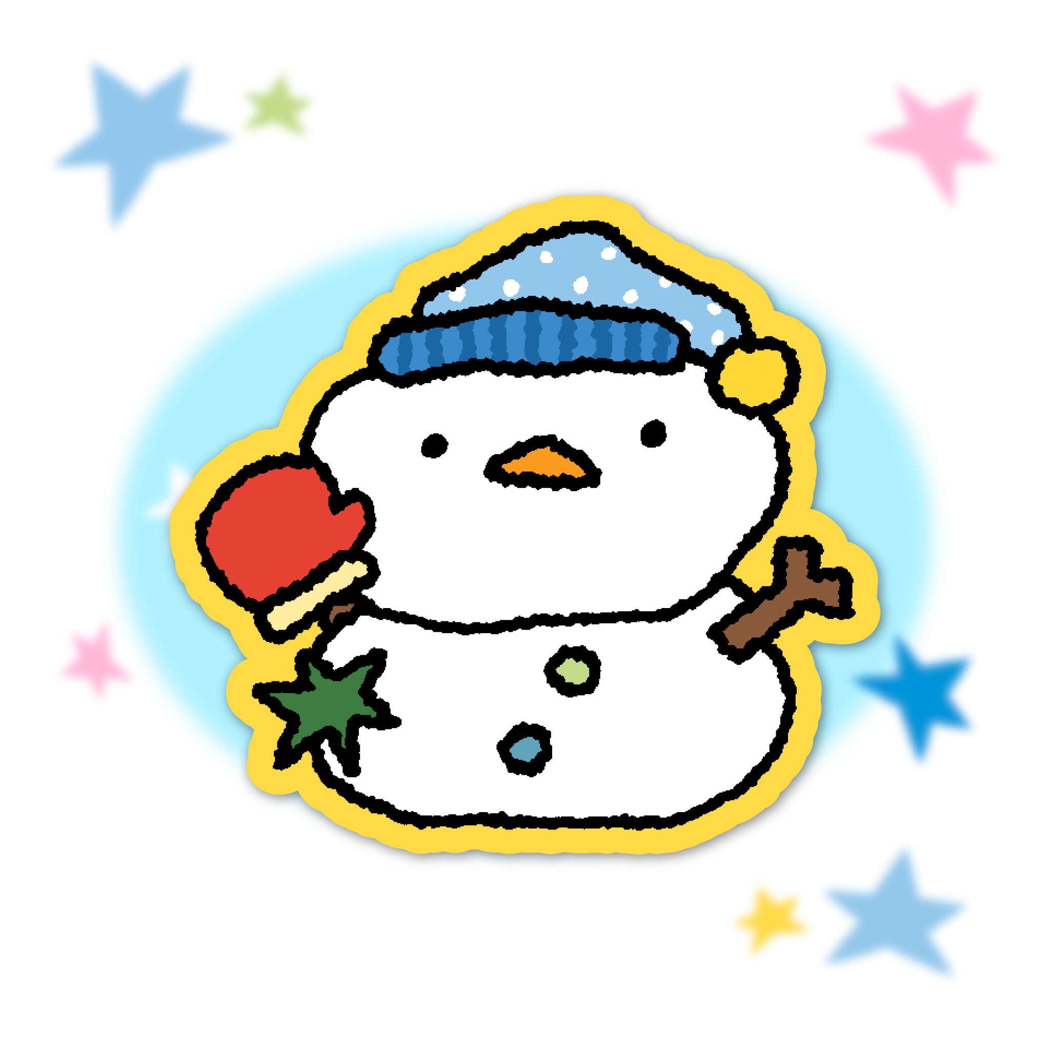 Snowman Vinyl Sticker