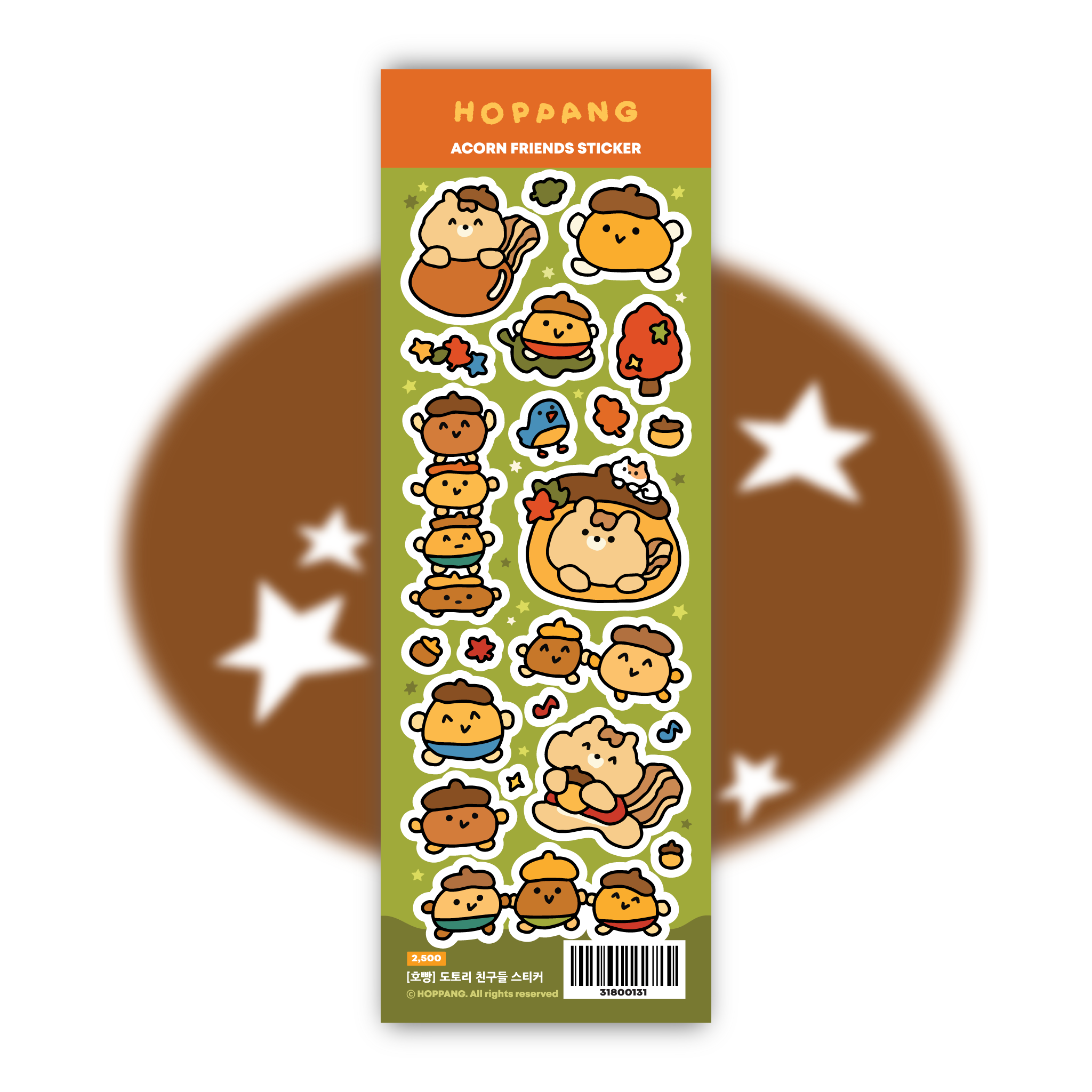 Acorn Friends Sticker Sheet