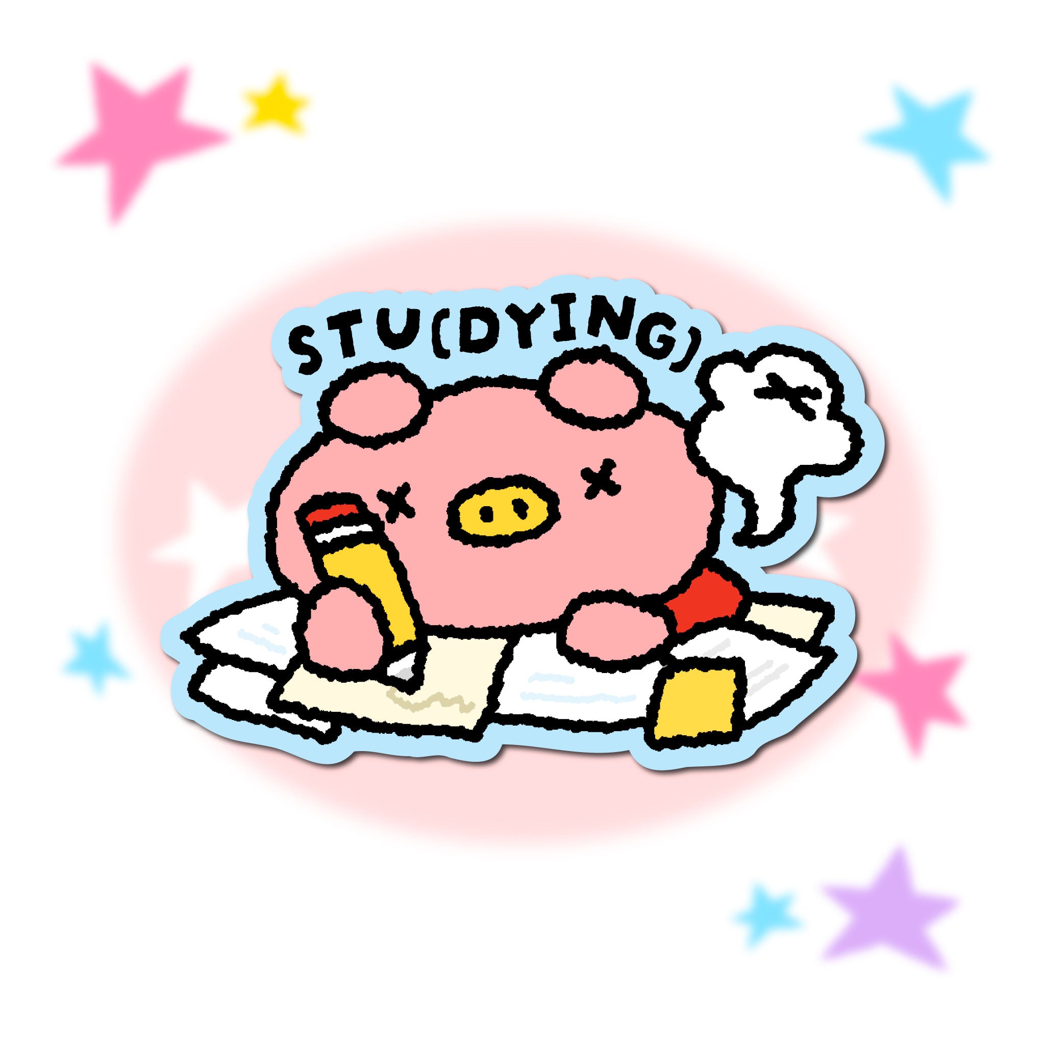 Stu(dying) Vinyl Sticker