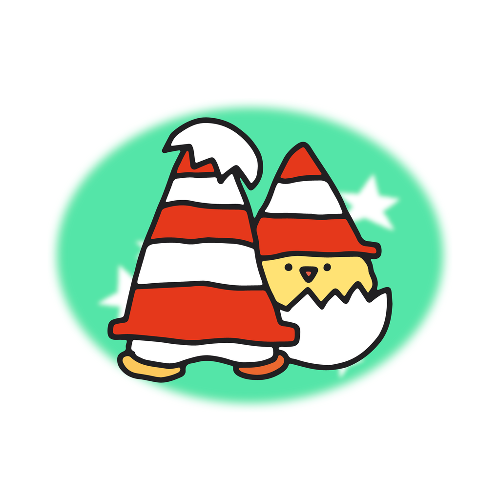 Cone Vinyl Sticker