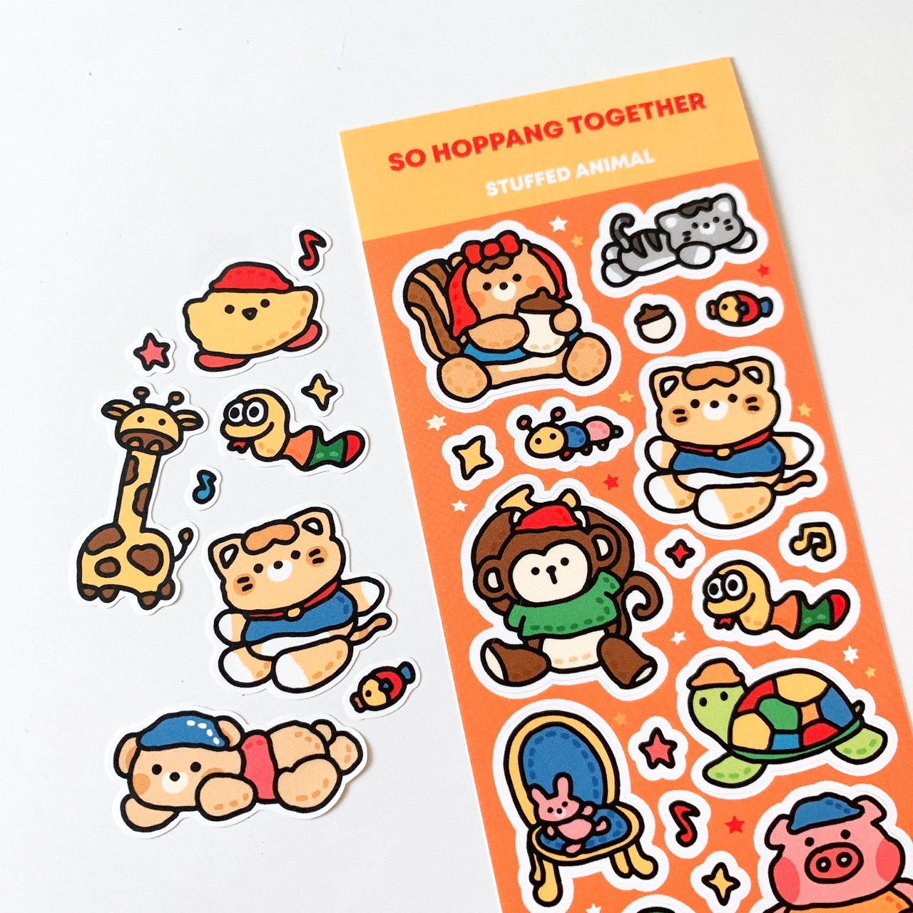 Plush Animal Sticker Sheet