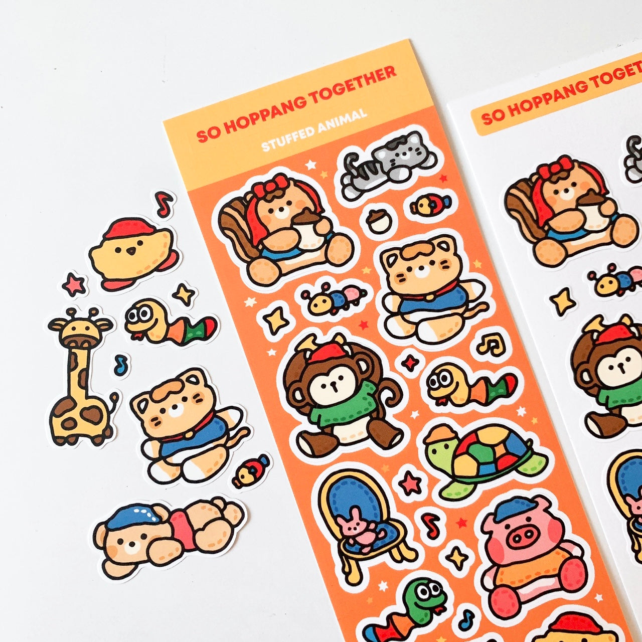Plush Animal Sticker Sheet