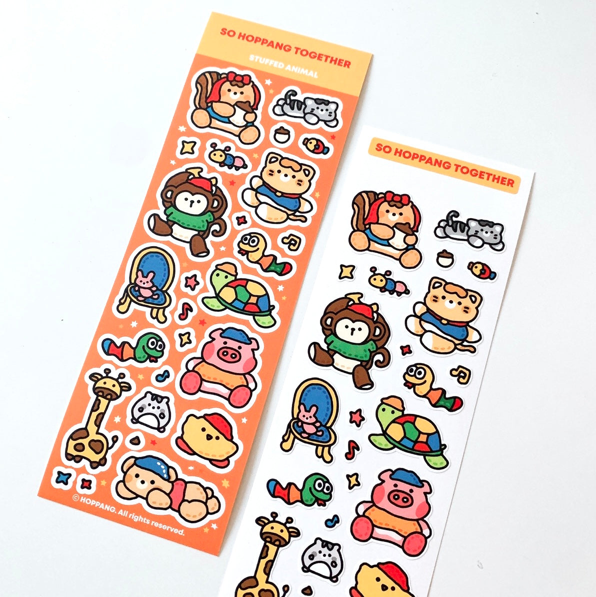 Plush Animal Sticker Sheet