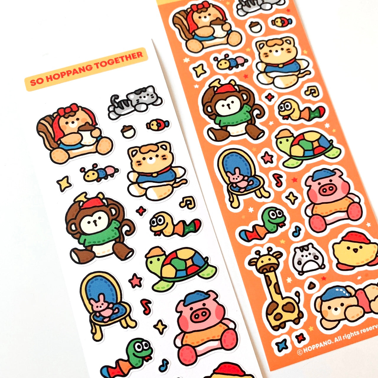 Plush Animal Sticker Sheet