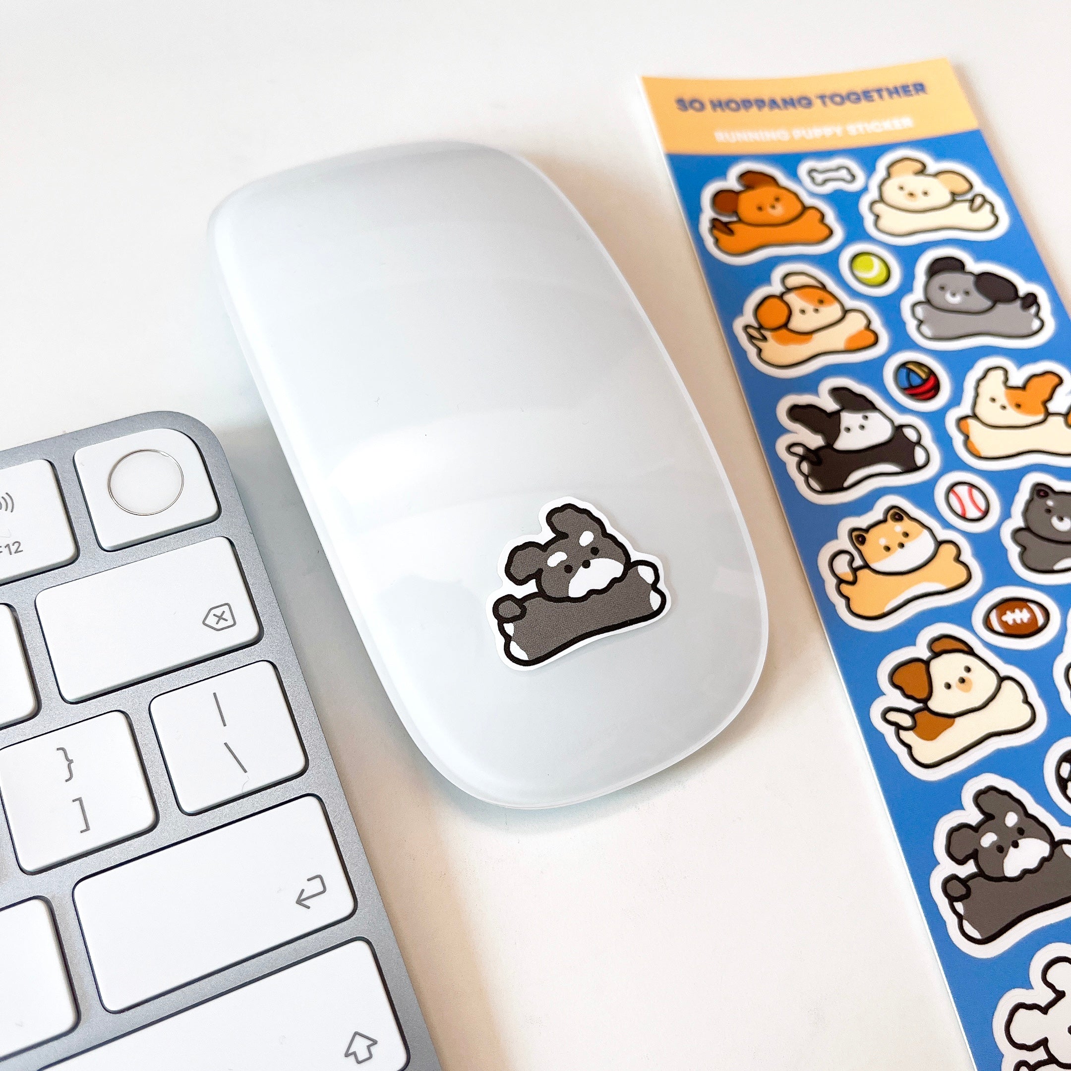 Running Puppy Sticker Sheet
