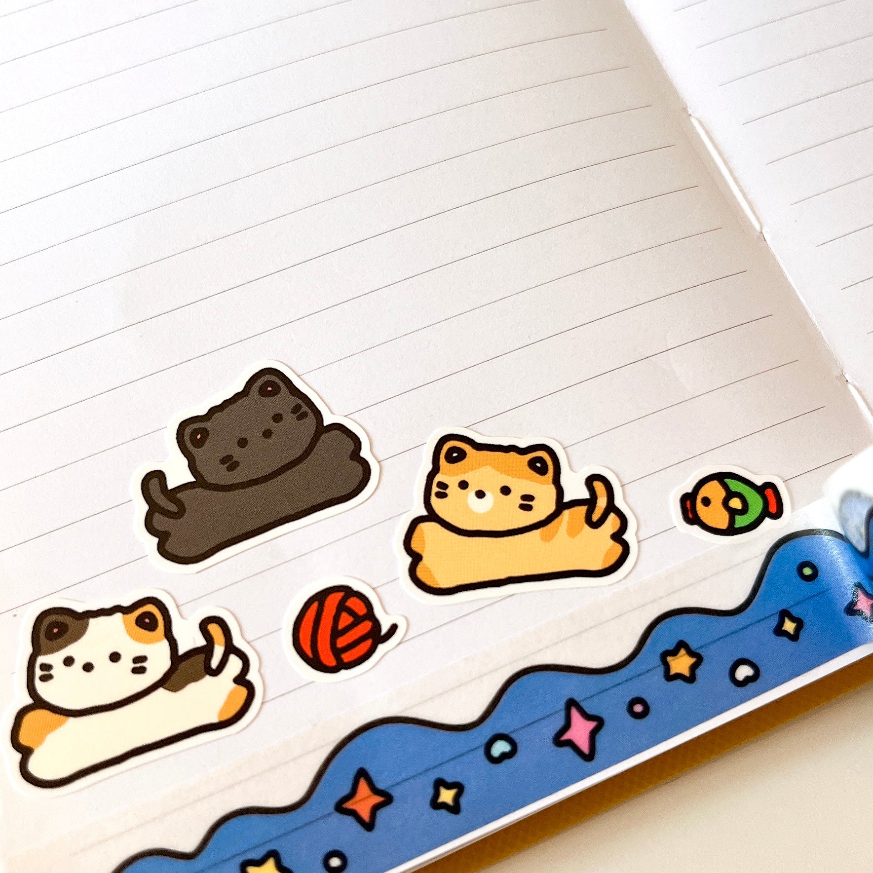Running Kitty Sticker Sheet