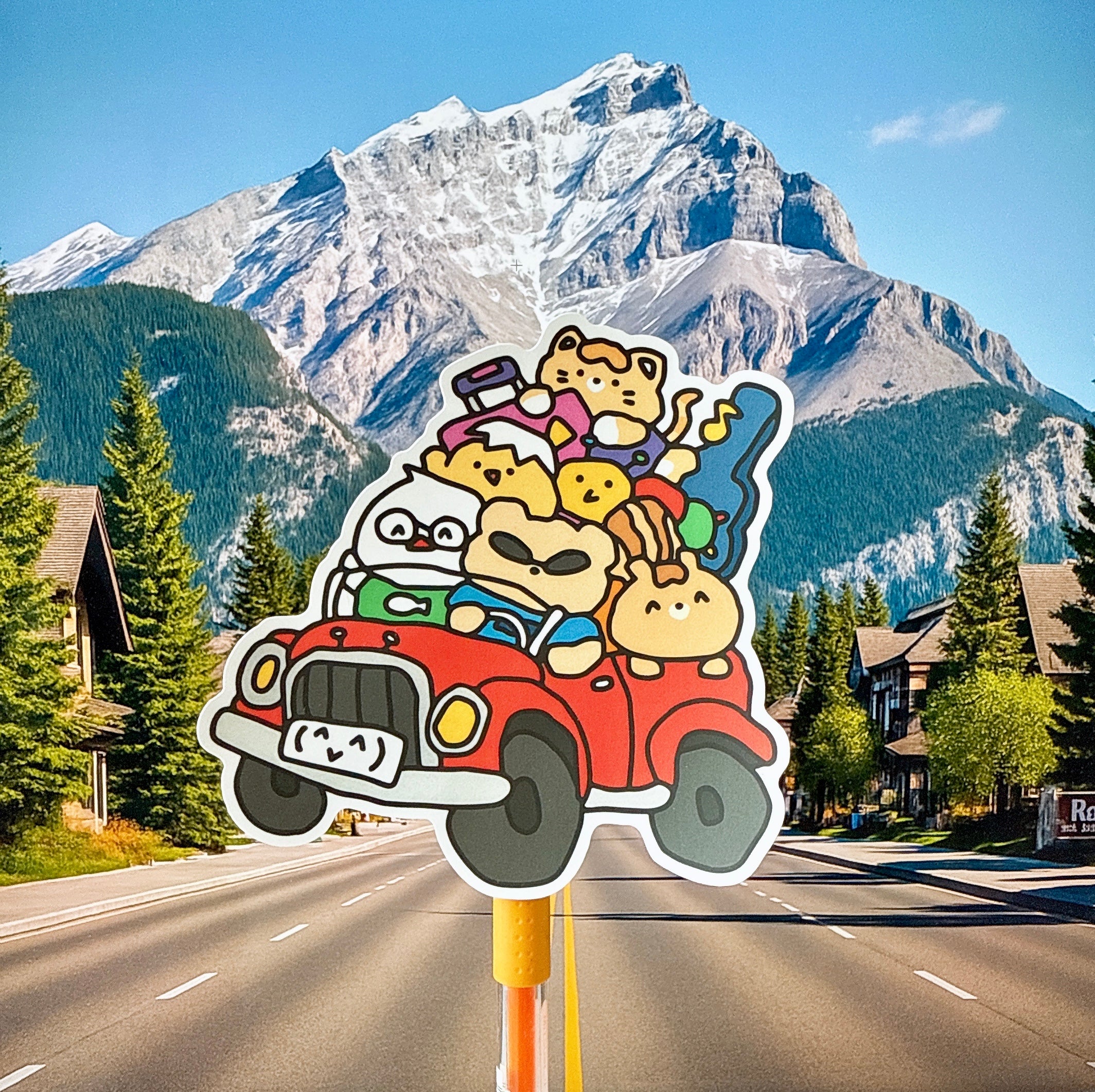 Driving Vinyl Sticker