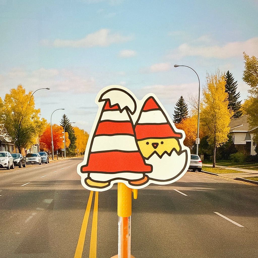 Cone Vinyl Sticker
