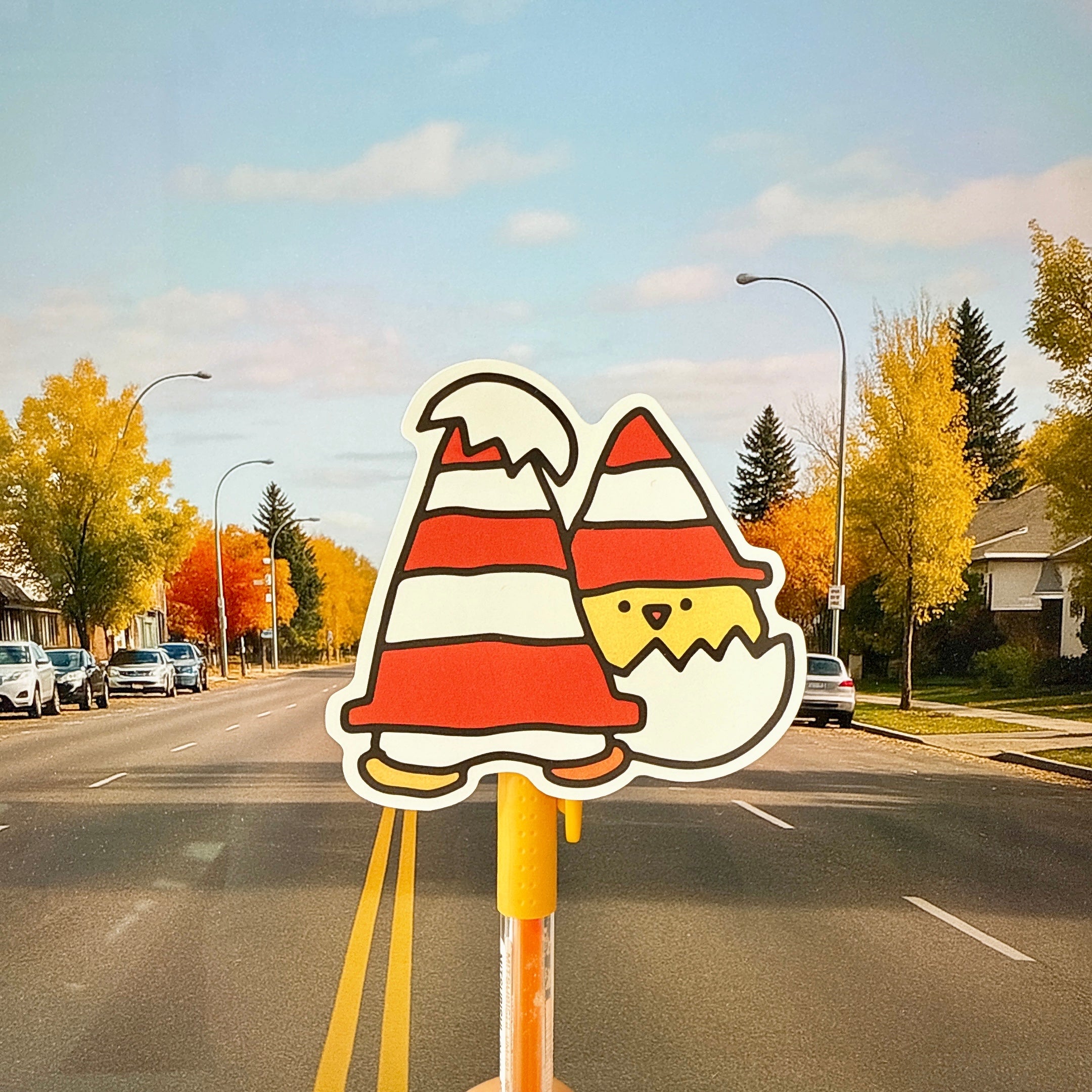 Cone Vinyl Sticker