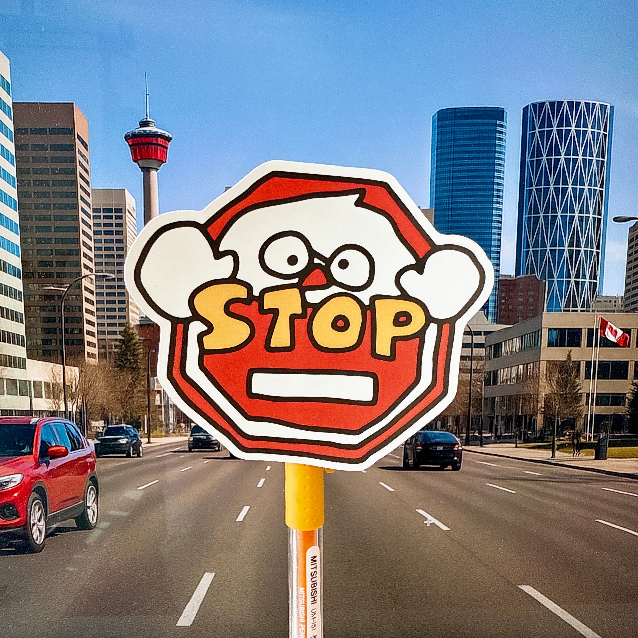 Stop Vinyl Sticker