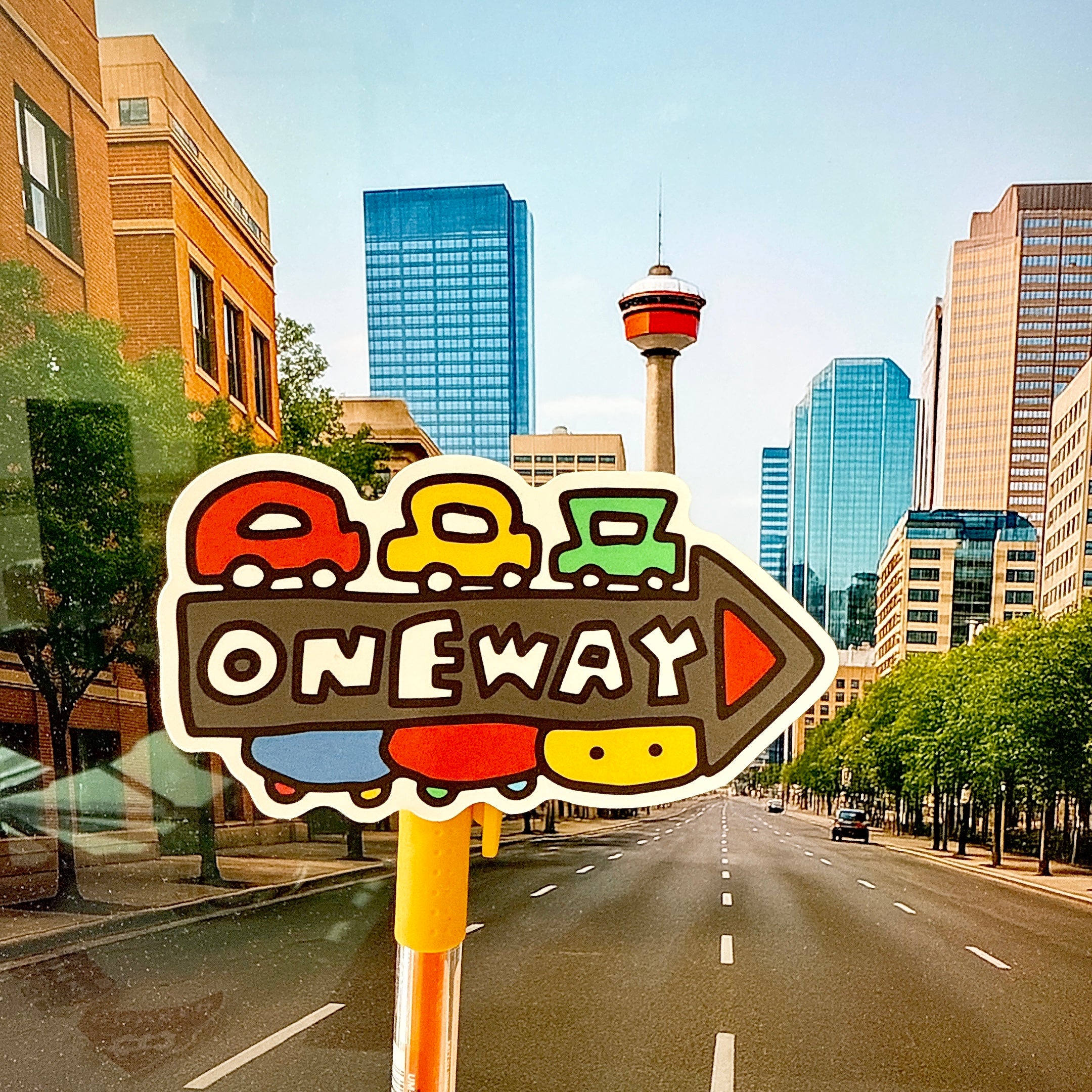 Oneway Vinyl Sticker