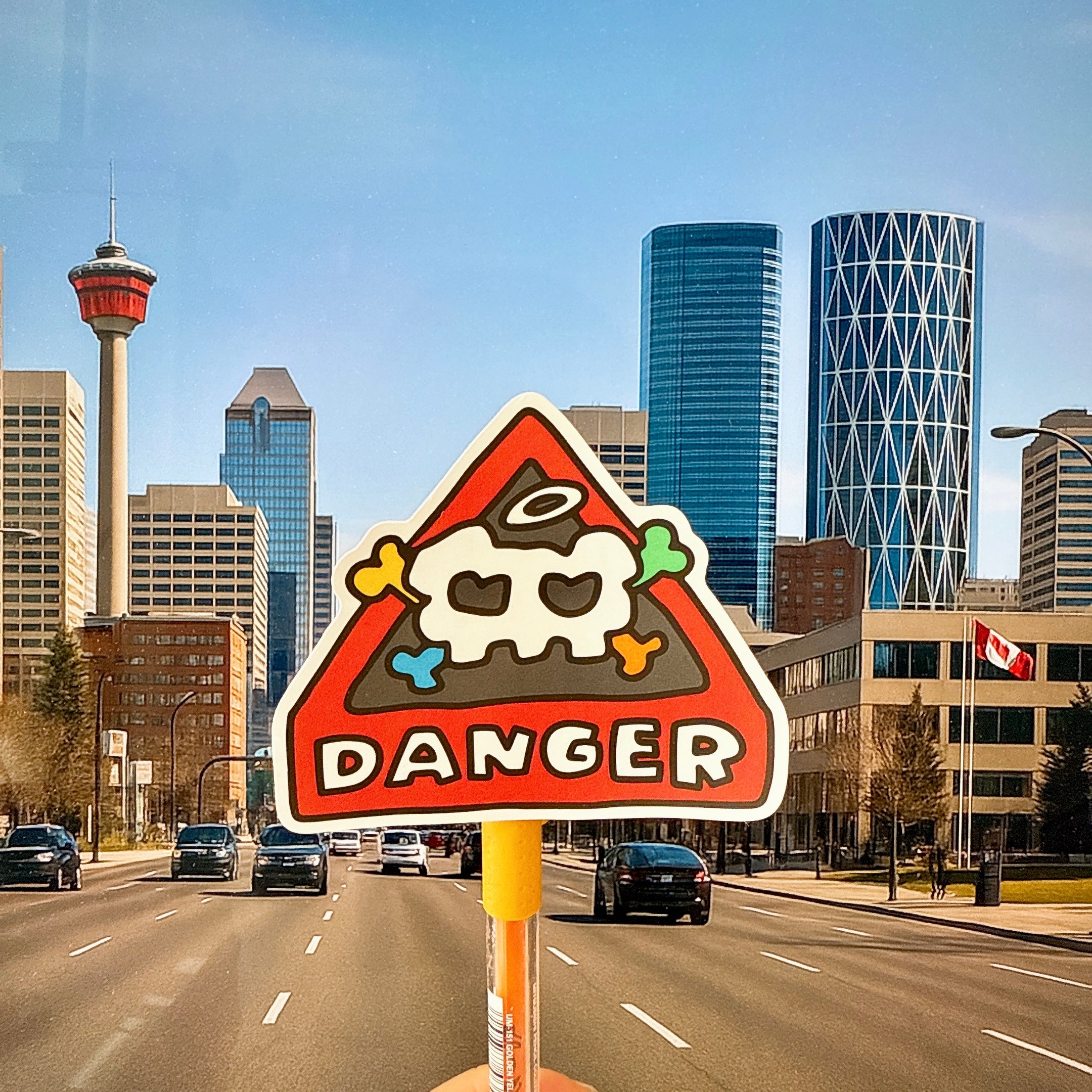 Danger Vinyl Sicker