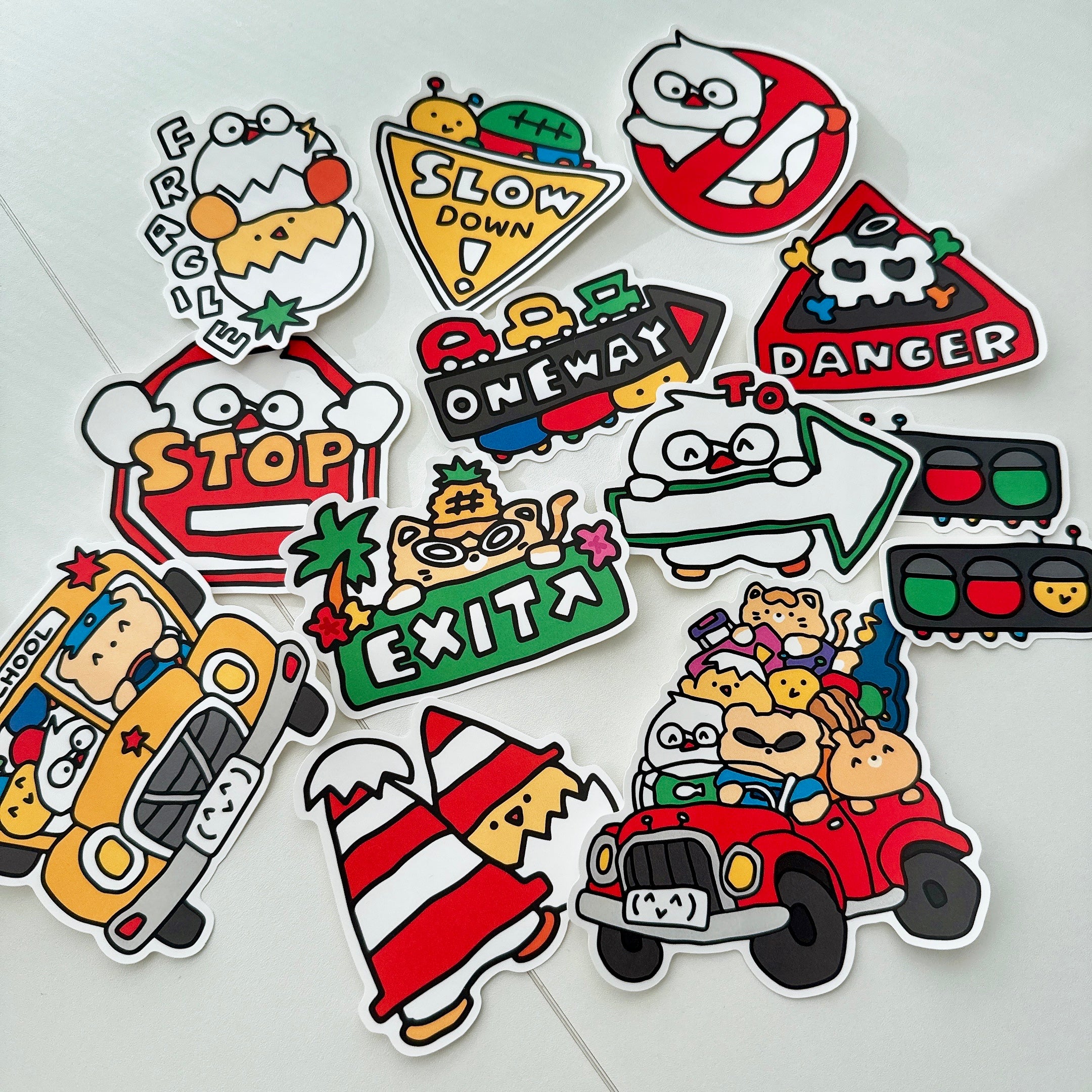 Traffic Light_ver.2 Vinyl Sticker