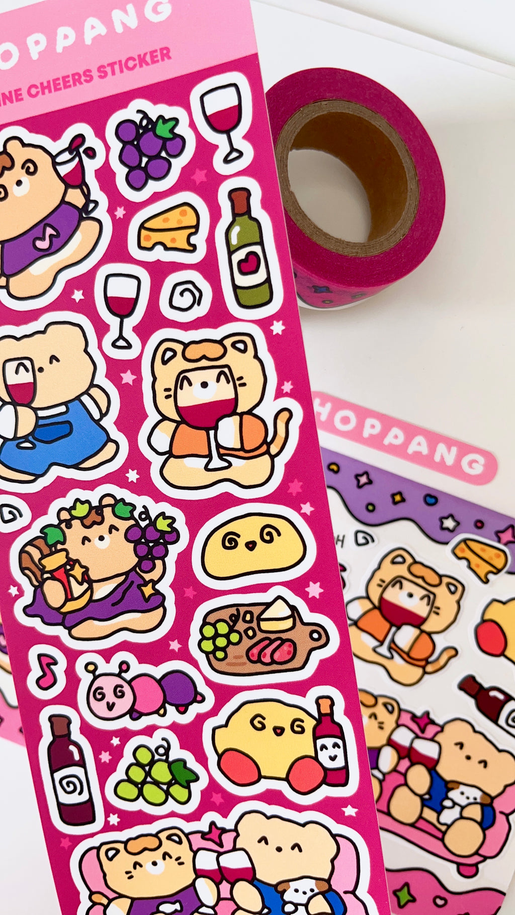 Wine Cheers Sticker Sheet