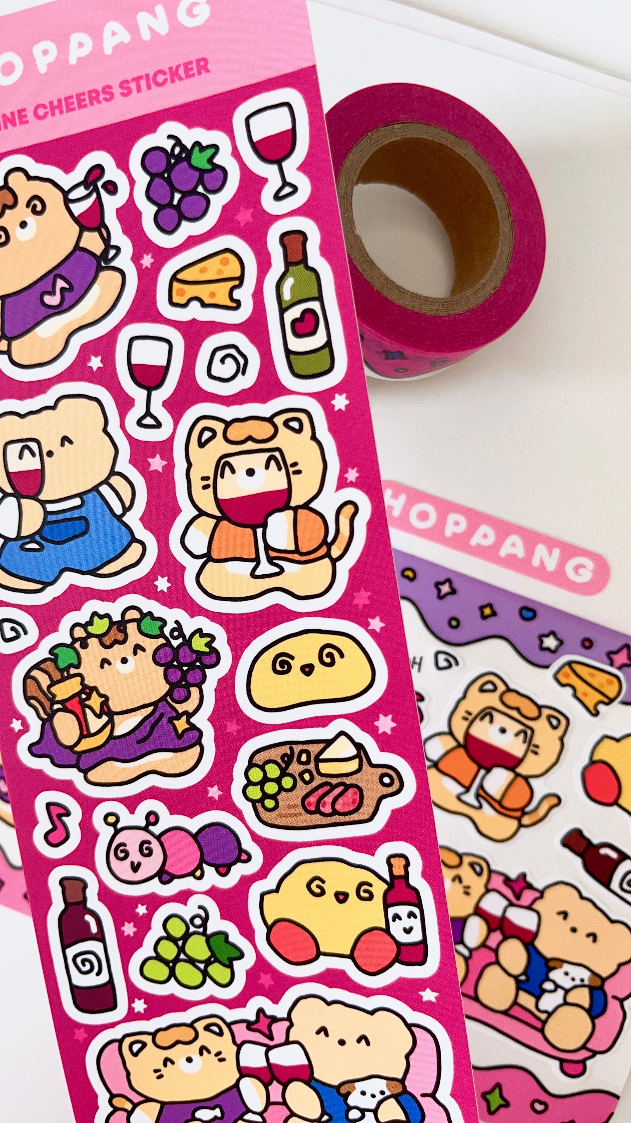 Wine Cheers Sticker Sheet