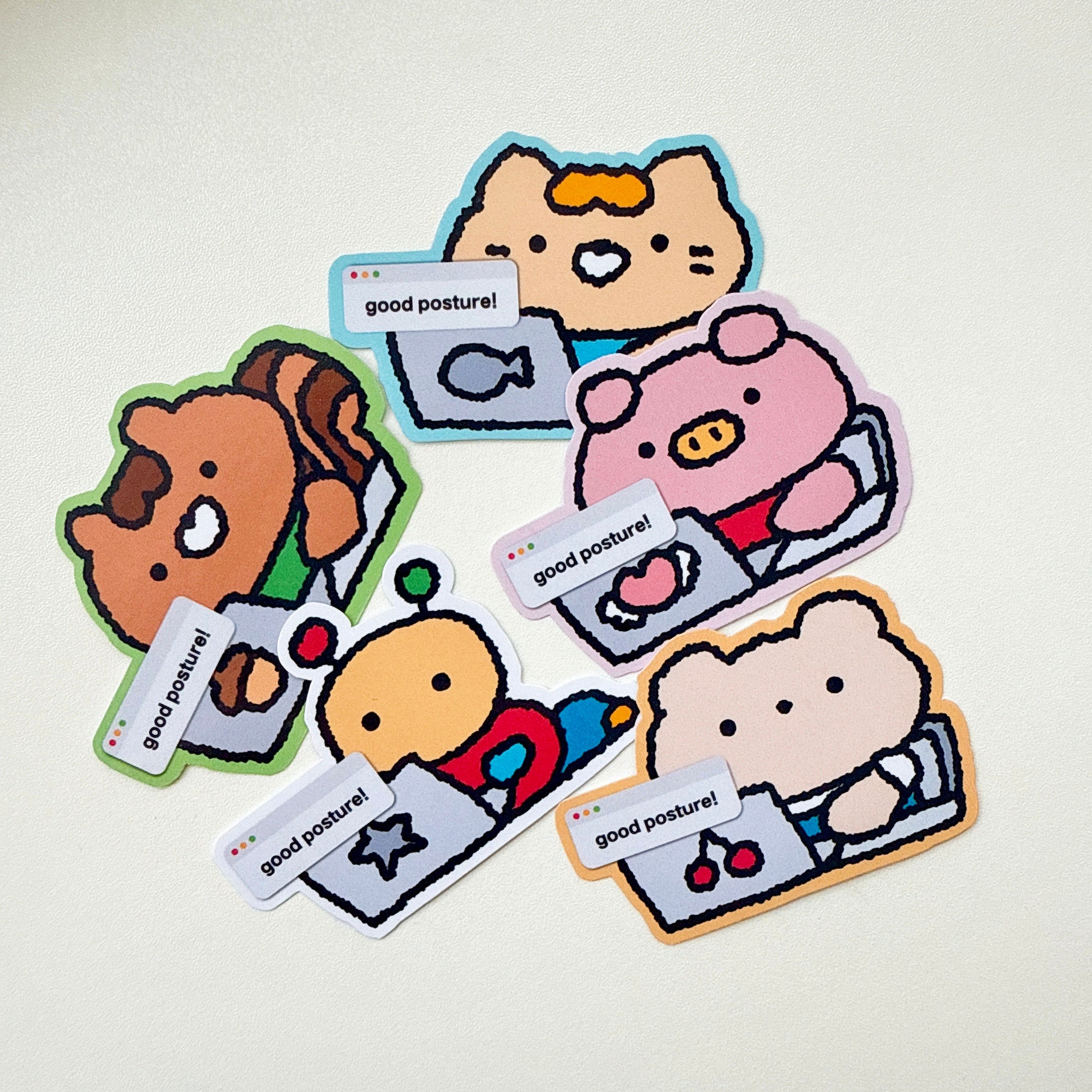 Good Posture Vinyl Sticker