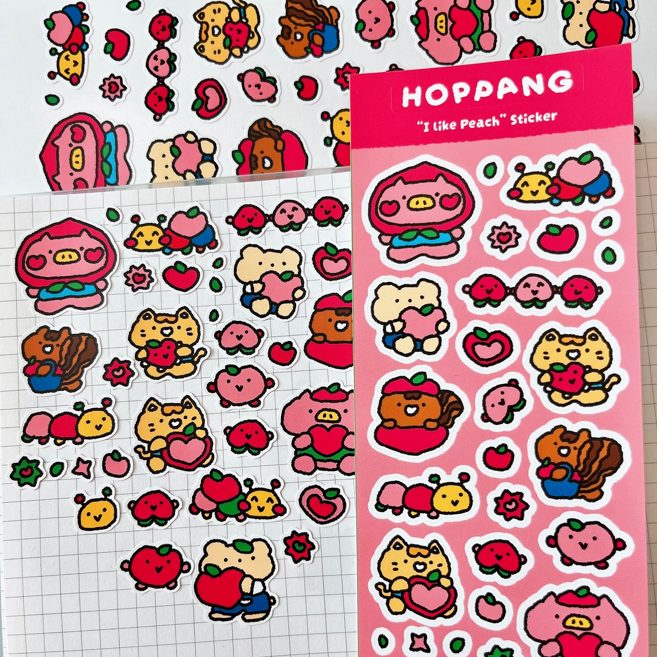 Peach Sticker Sheet