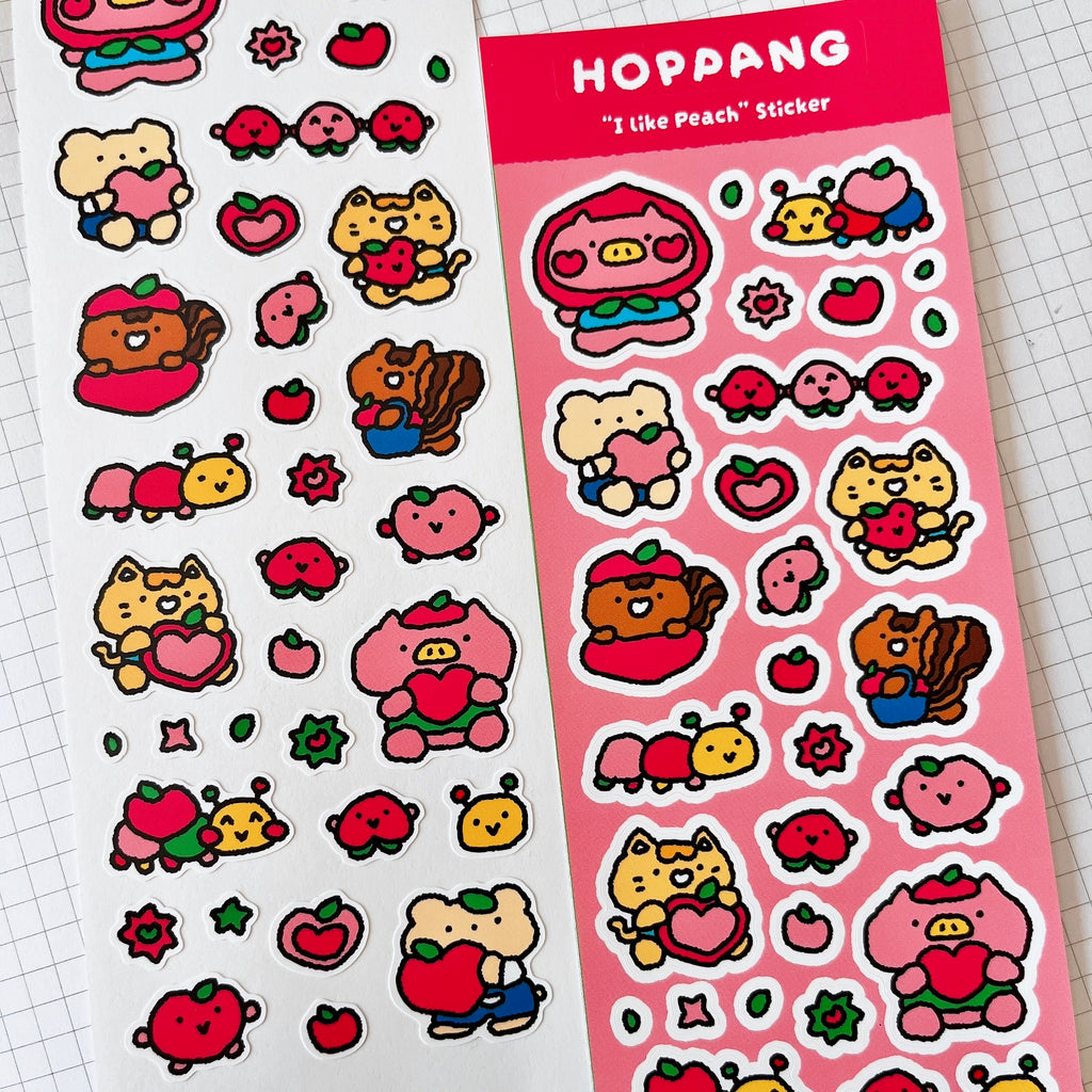 Peach Sticker Sheet