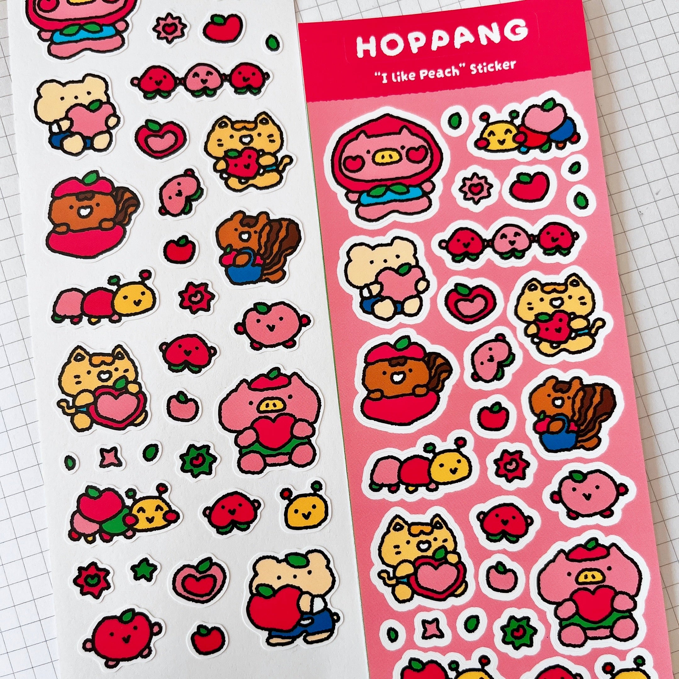 Peach Sticker Sheet