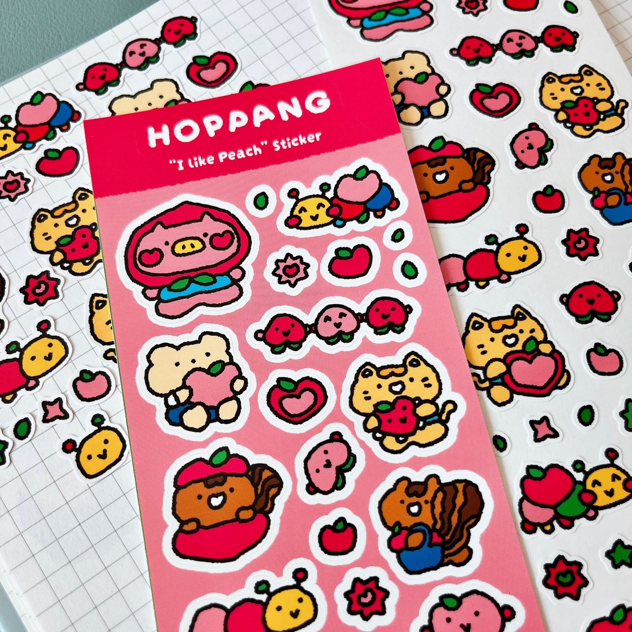 Peach Sticker Sheet
