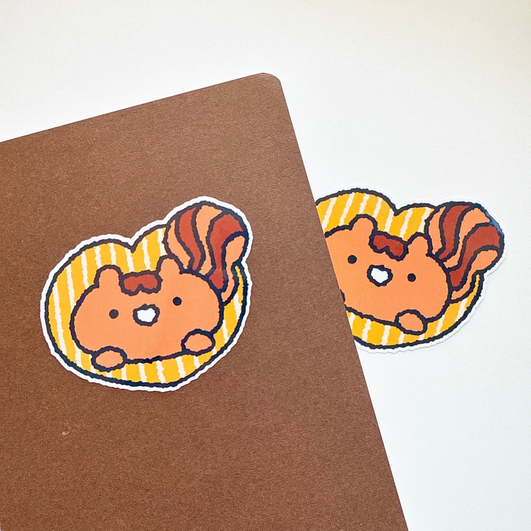 Heart Shape Peanut Vinyl Sticker