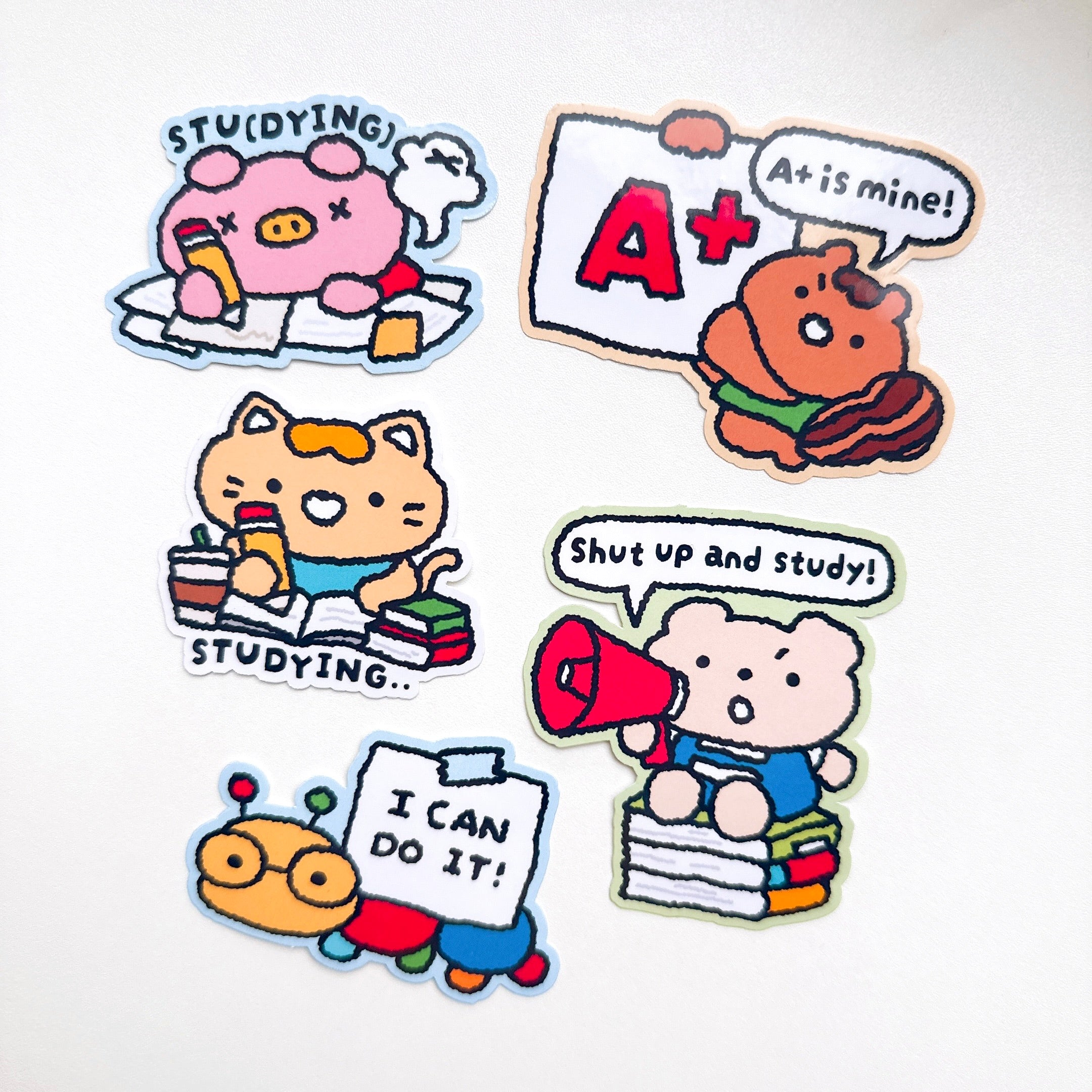 Studying... Vinyl Sticker