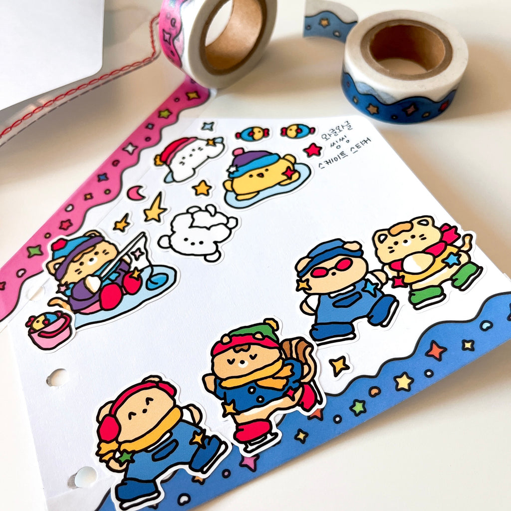 Ice Skating Sticker Sheet