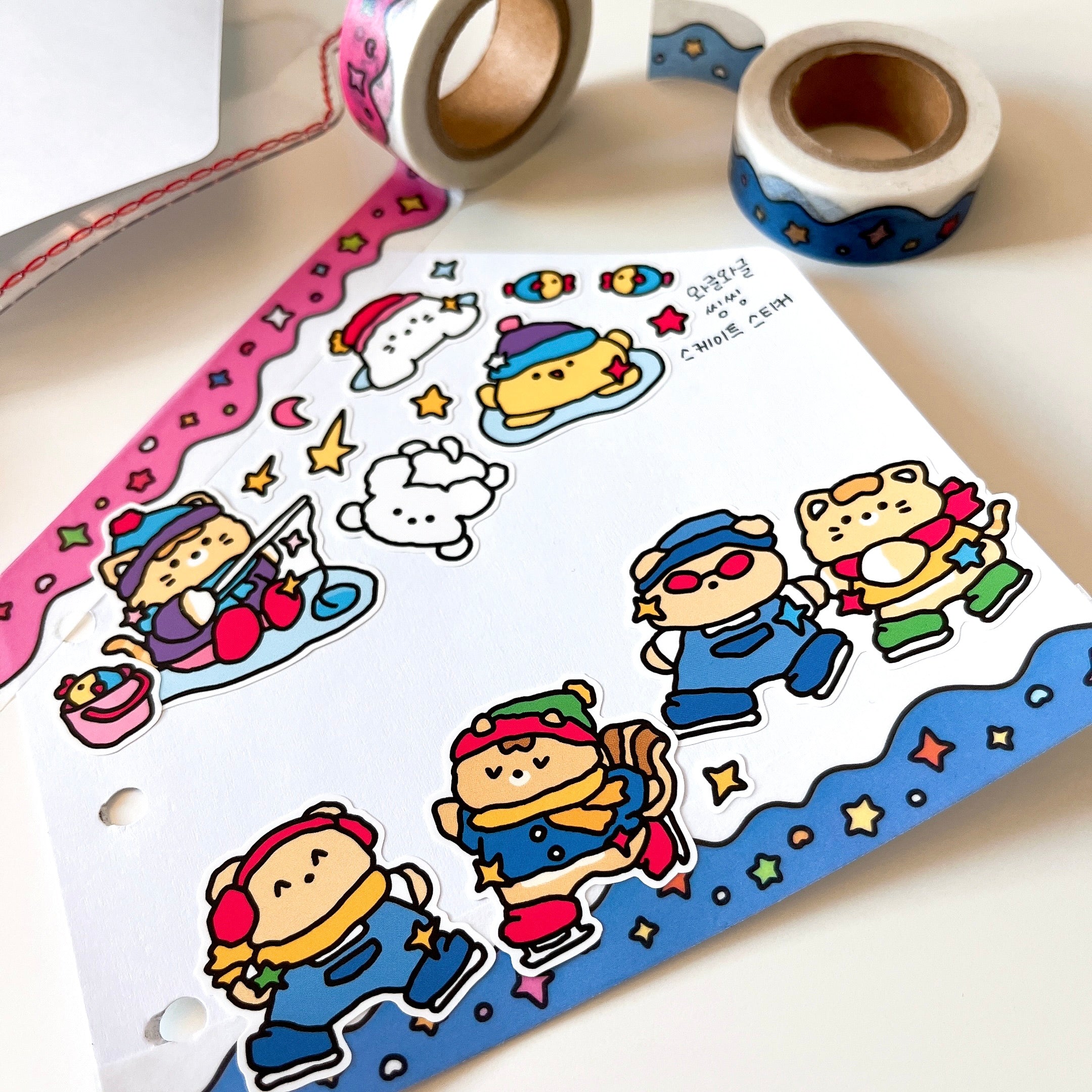 Ice Skating Sticker Sheet