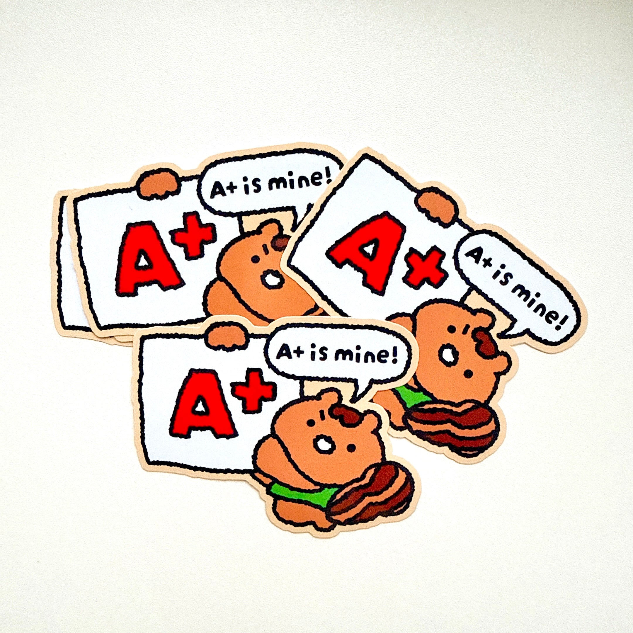 A+ is mine Vinyl Sticker