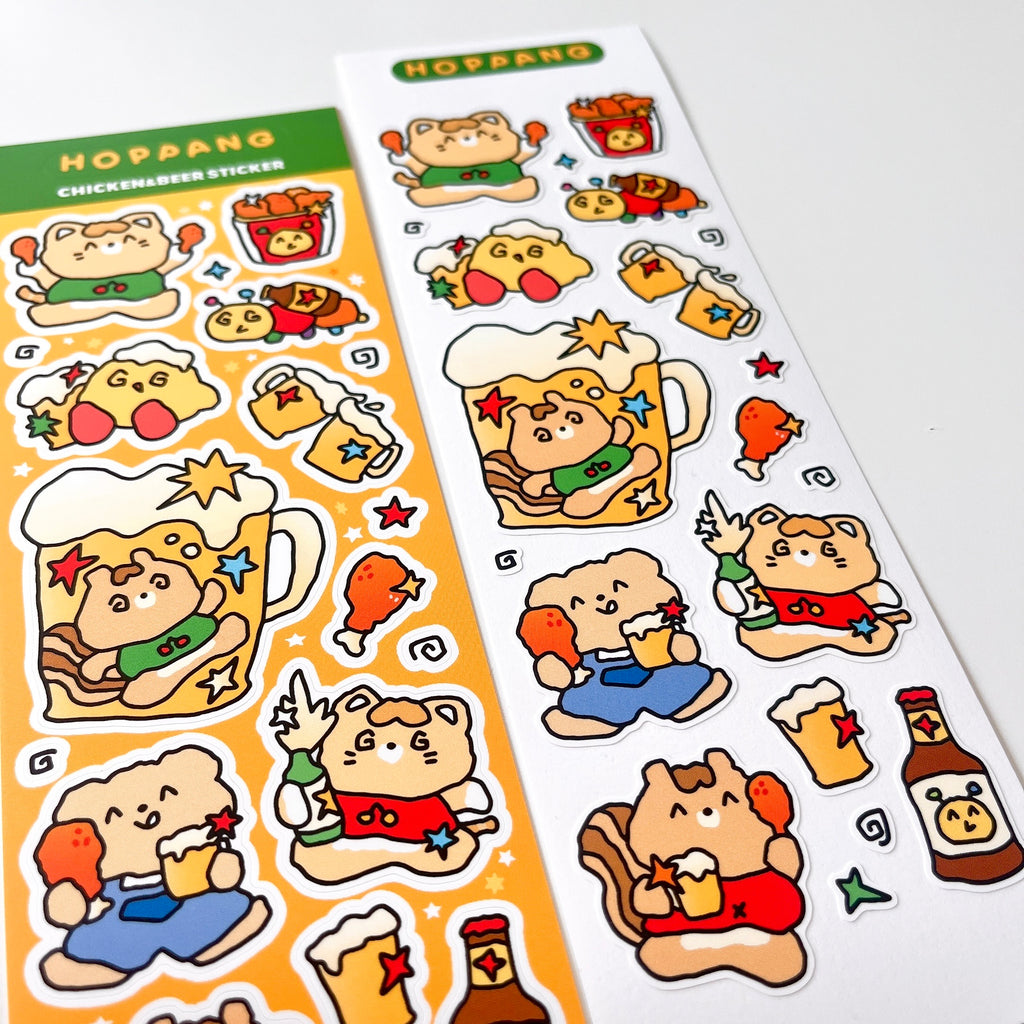 Chicken & Beer Sticker Sheet
