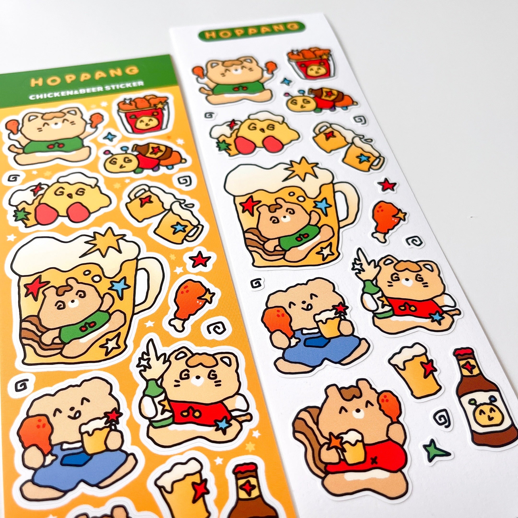 Chicken & Beer Sticker Sheet