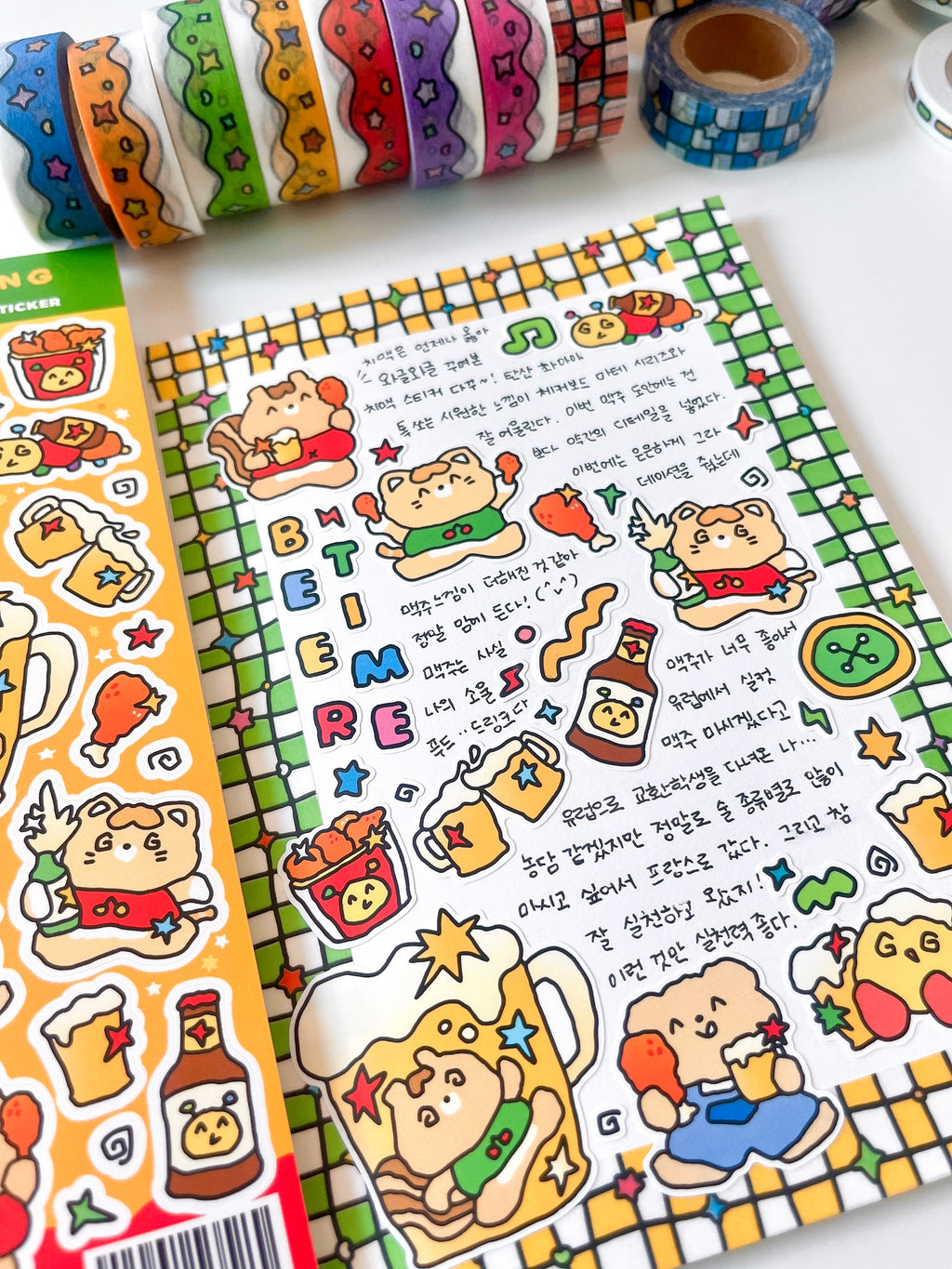 Chicken & Beer Sticker Sheet