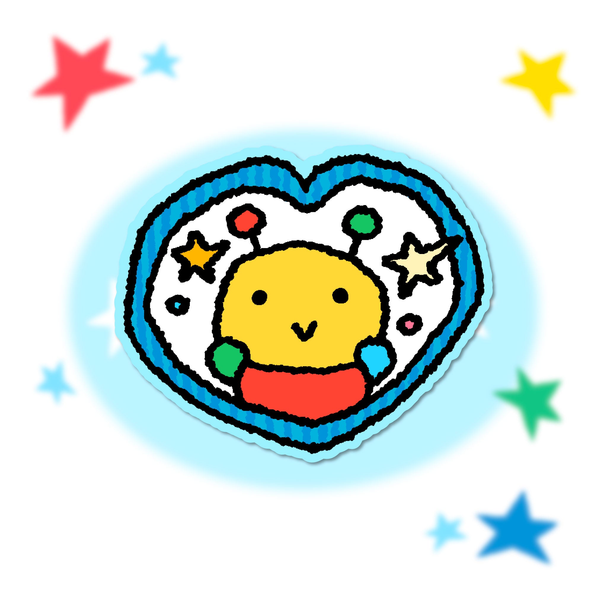 Heart Shape KWZ Vinyl Sticker