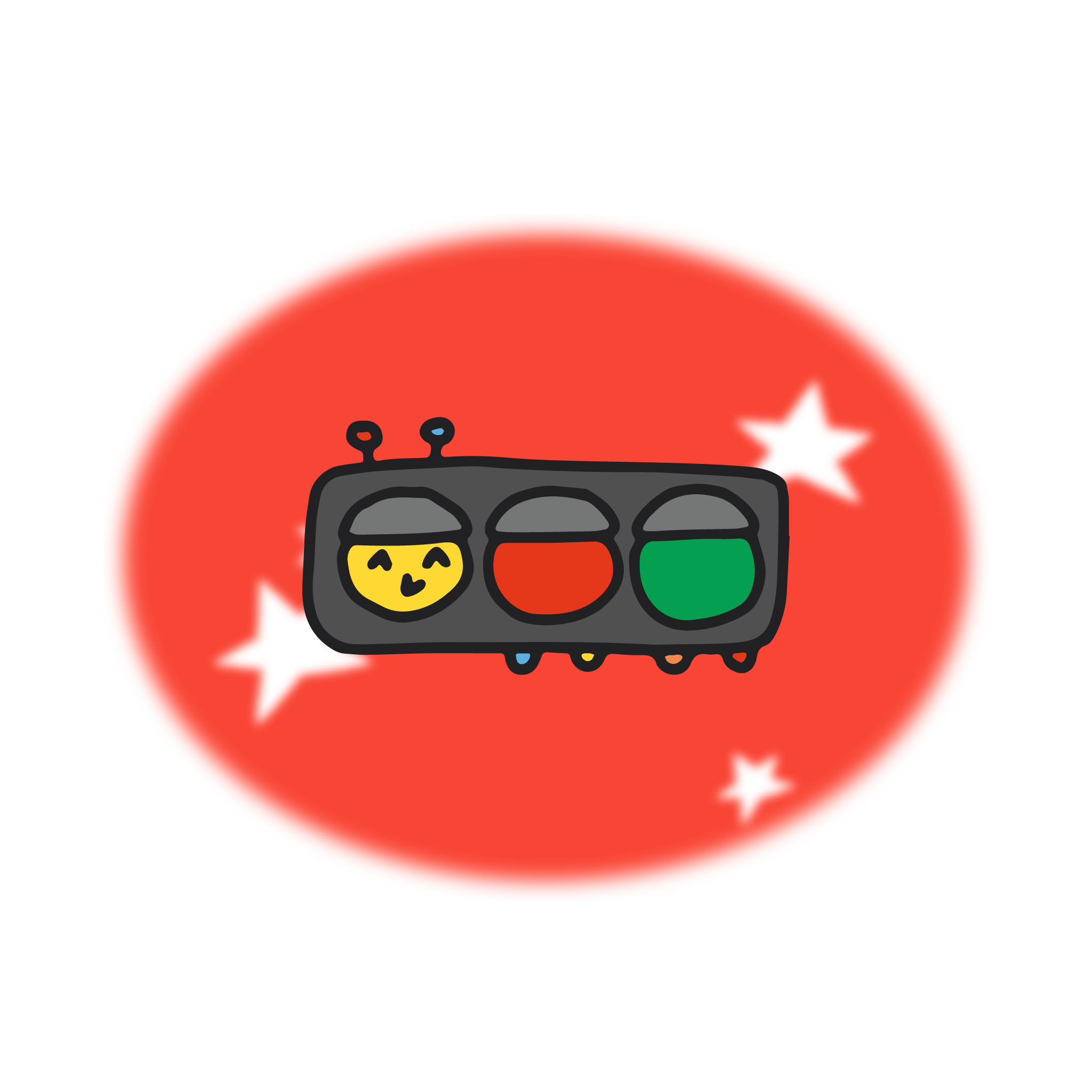 Traffic Light_ver.2 Vinyl Sticker