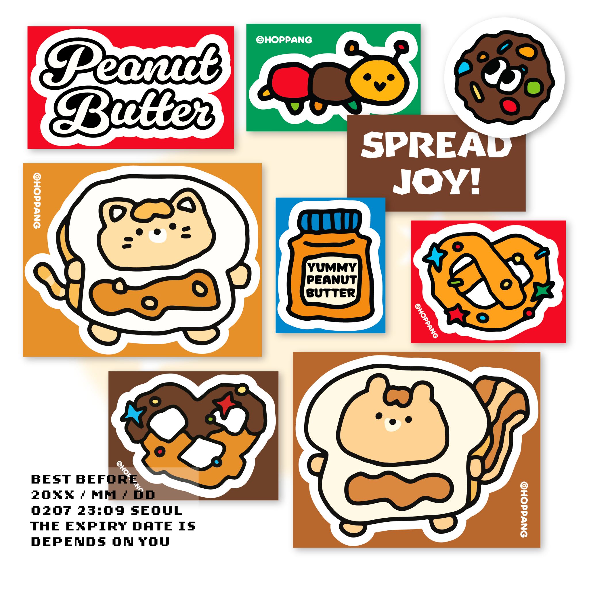 Peanut Butter Sticker Pack