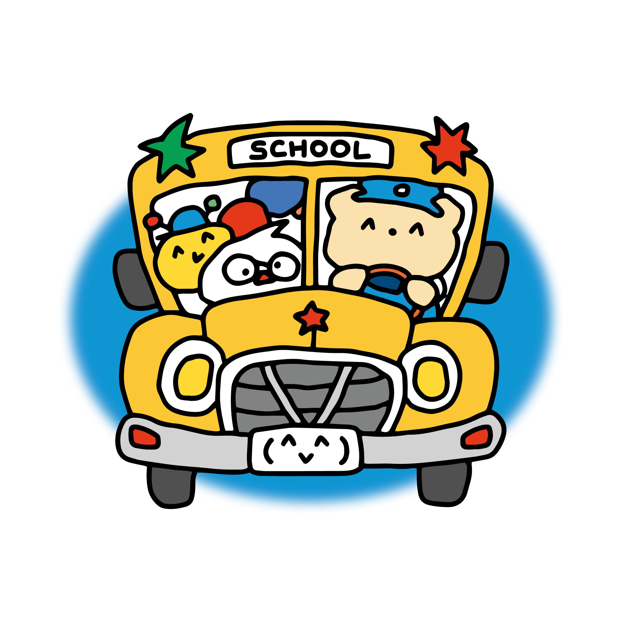 School Bus Vinyl Sticker