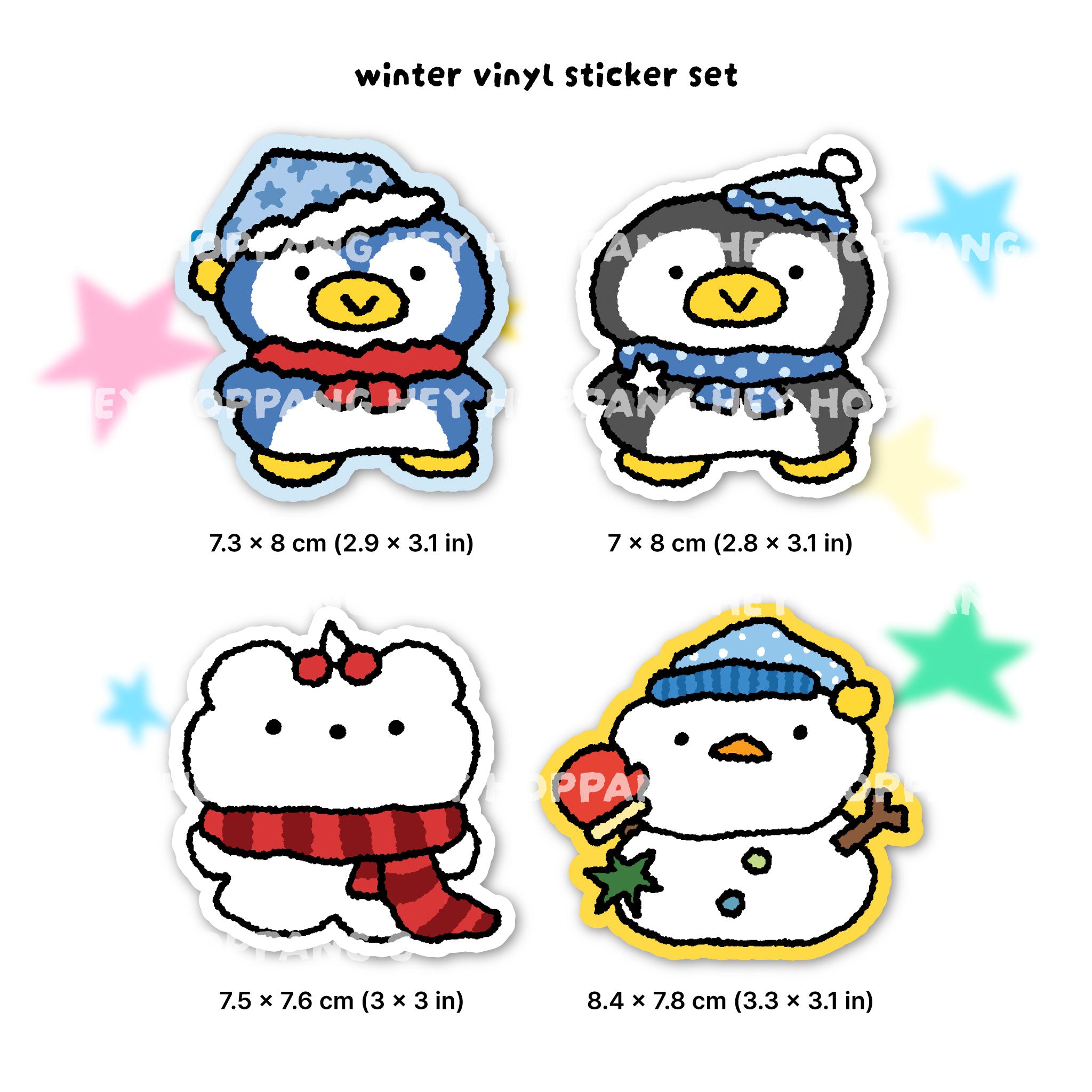 Blue Penguin Vinyl Sticker (Copy)